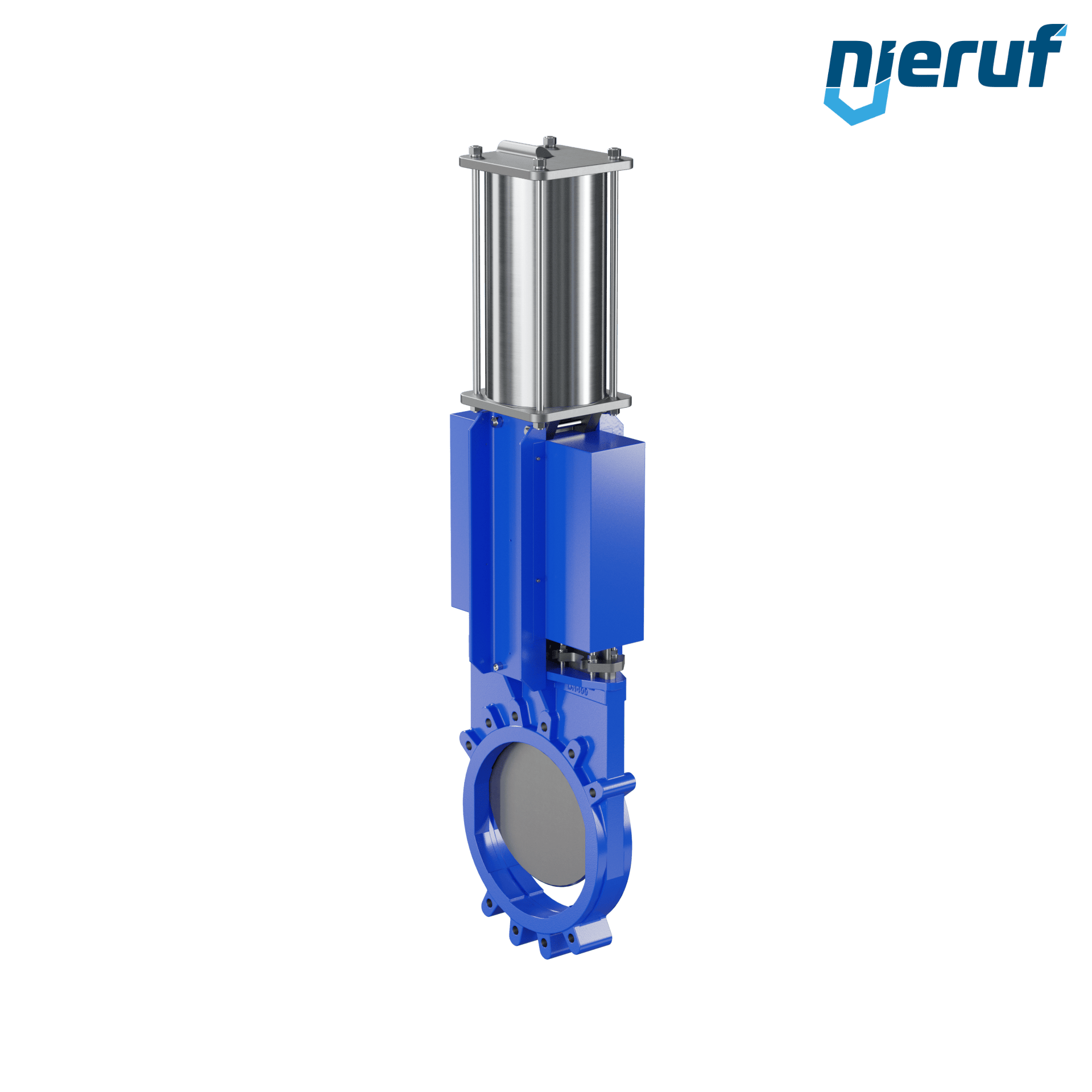 valvola a ghigliottina DN 400 SR02 NBR attuatore pneumatico a doppio effetto
