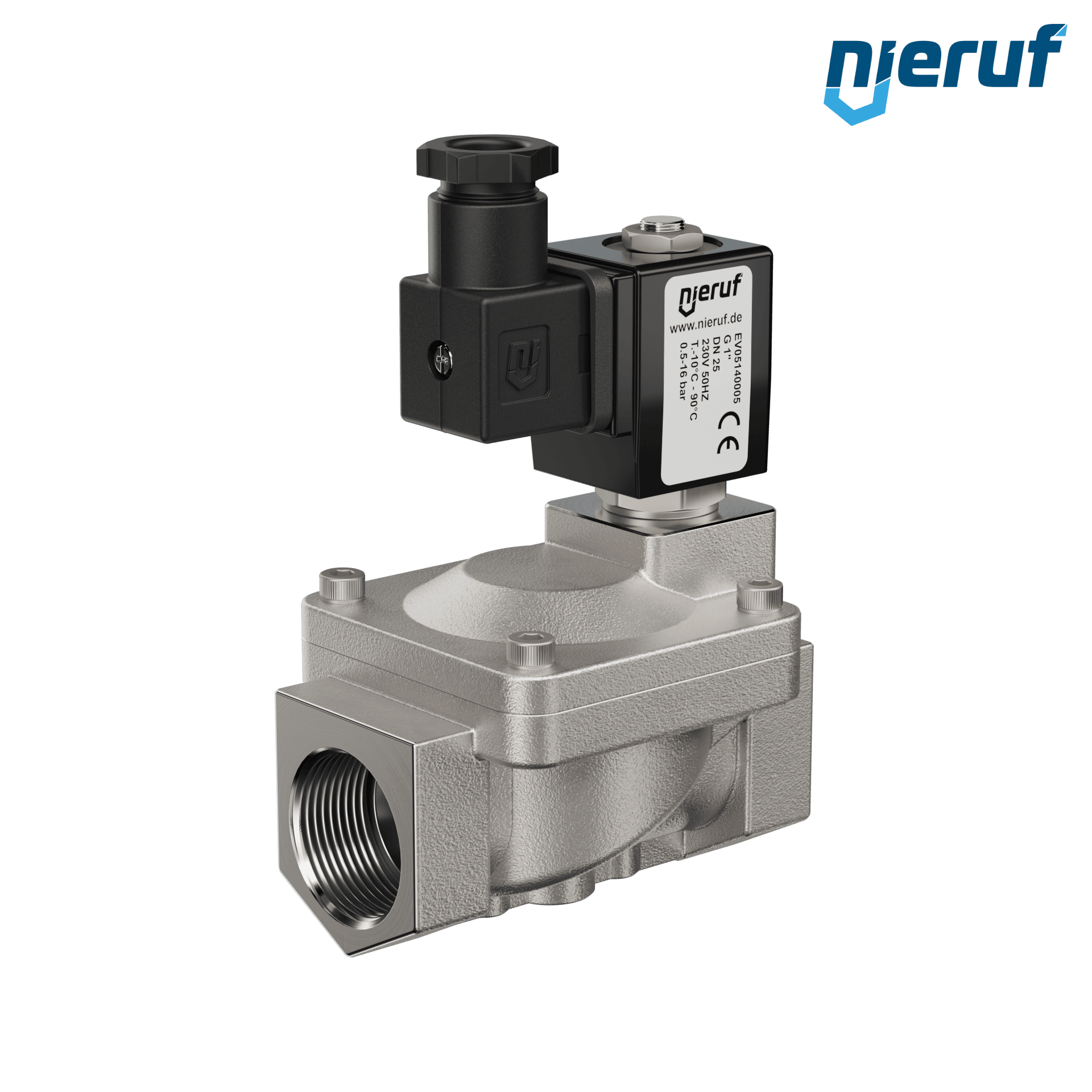 elettrovalvola G 1" pollici acciaio inossidabile EV05 NBR 230V 50Hz