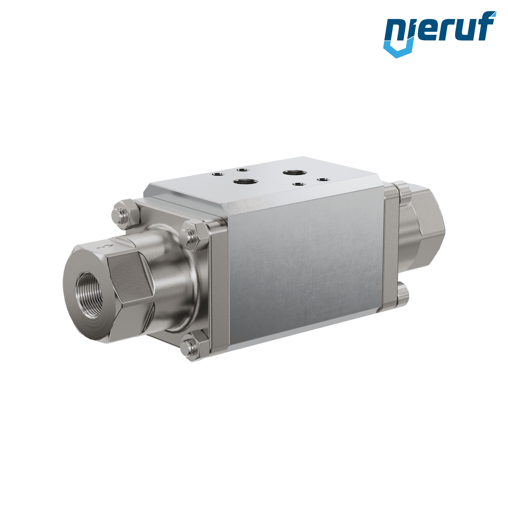 valvola coassiale a 2/2 vie CV05 3/8" pollici filettatura interna - DN10 acciaio inossidabile max. 120 bar NO - per applicazione con acqua