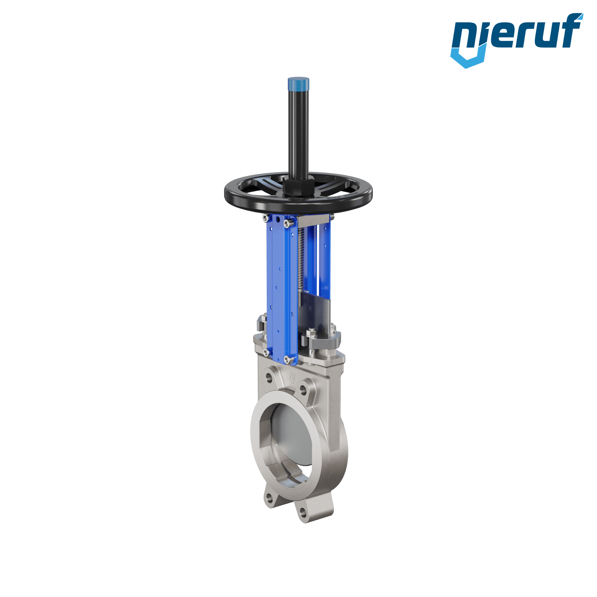 valvola a ghigliottina DN 150 SR03 EPDM manovella / volante