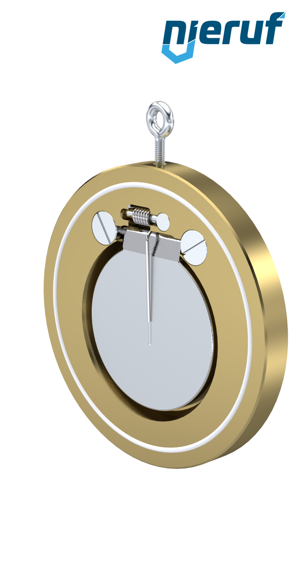 Zwischenflansch-Rückschlagklappe mit Feder DN125 ZR10 Alubronze 2.0975 PTFE