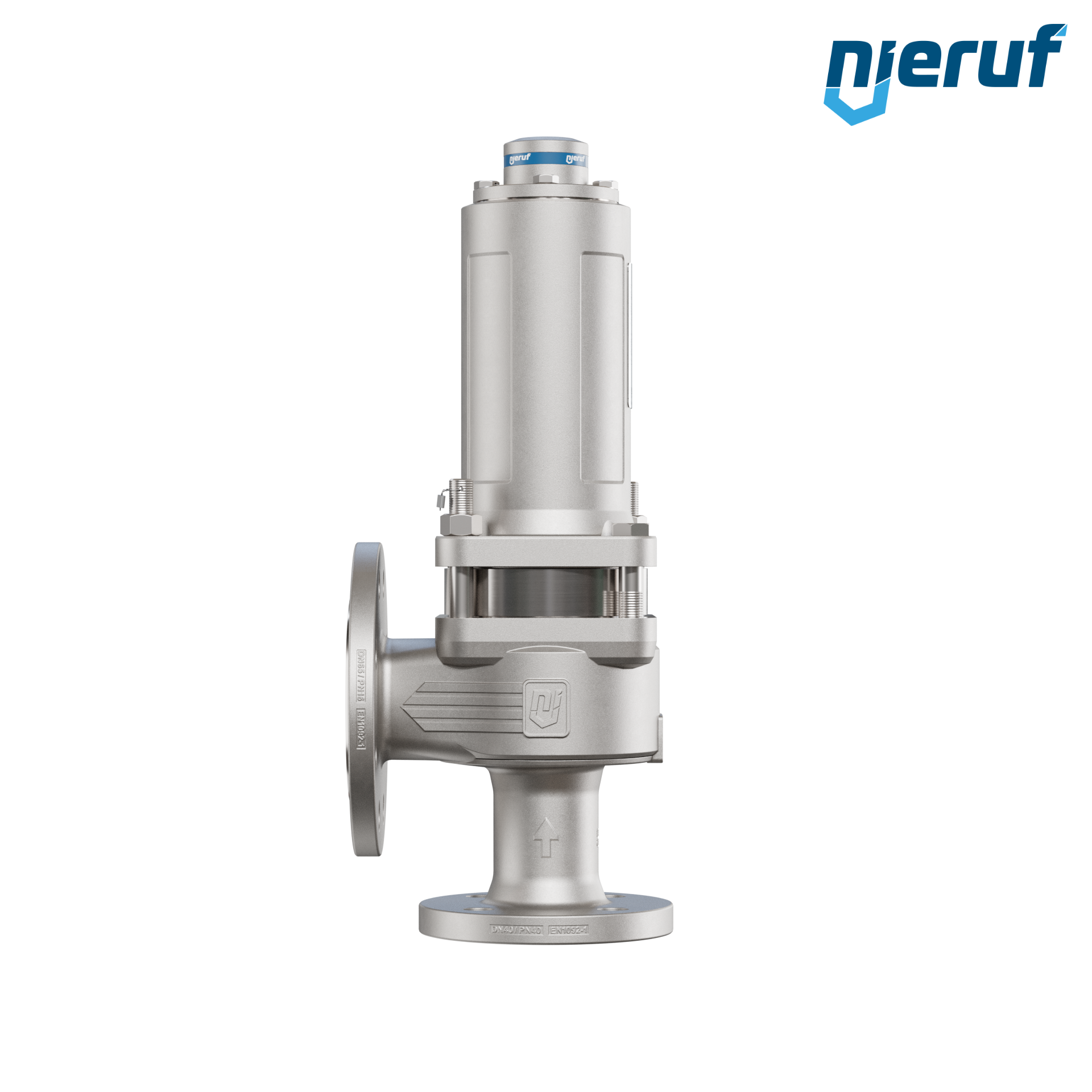 valvola di sicurezza con cappello a tenuta di gas & manicotto di tenuta DN40/DN65 SF04, PTFE, senza dispositivo di sollevamento