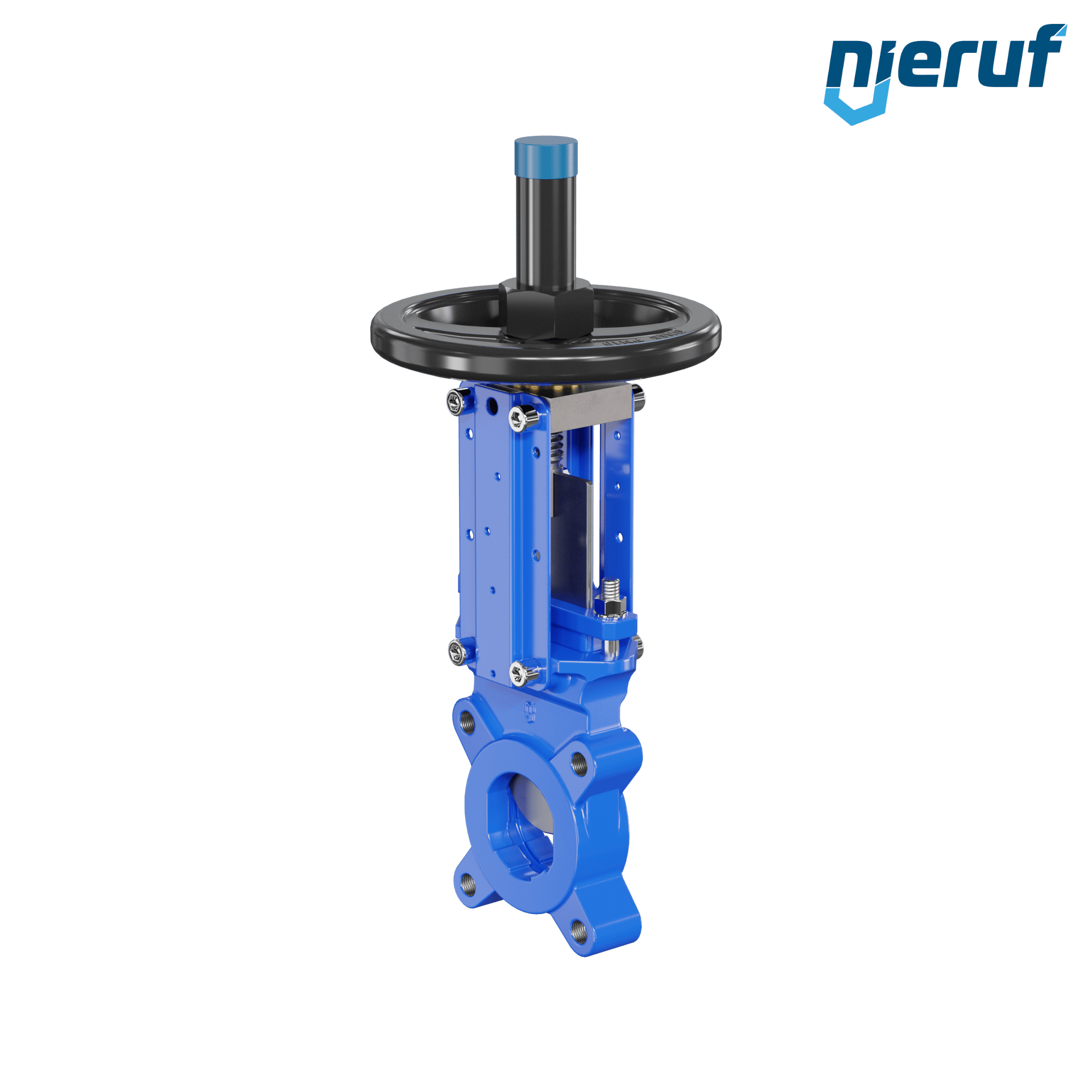 valvola a ghigliottina DN 65 SR02 NBR manovella / volante