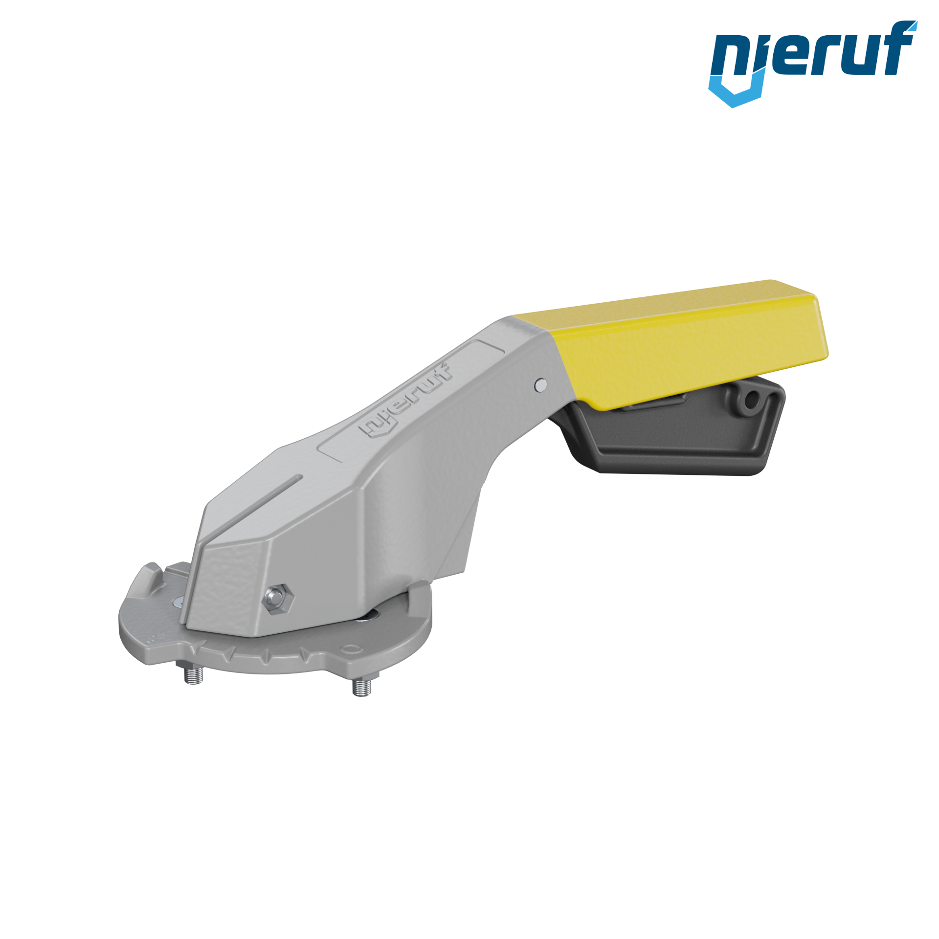 levier manuel HB01 en aluminium avec poignée jaune taille 0 F05 14mm