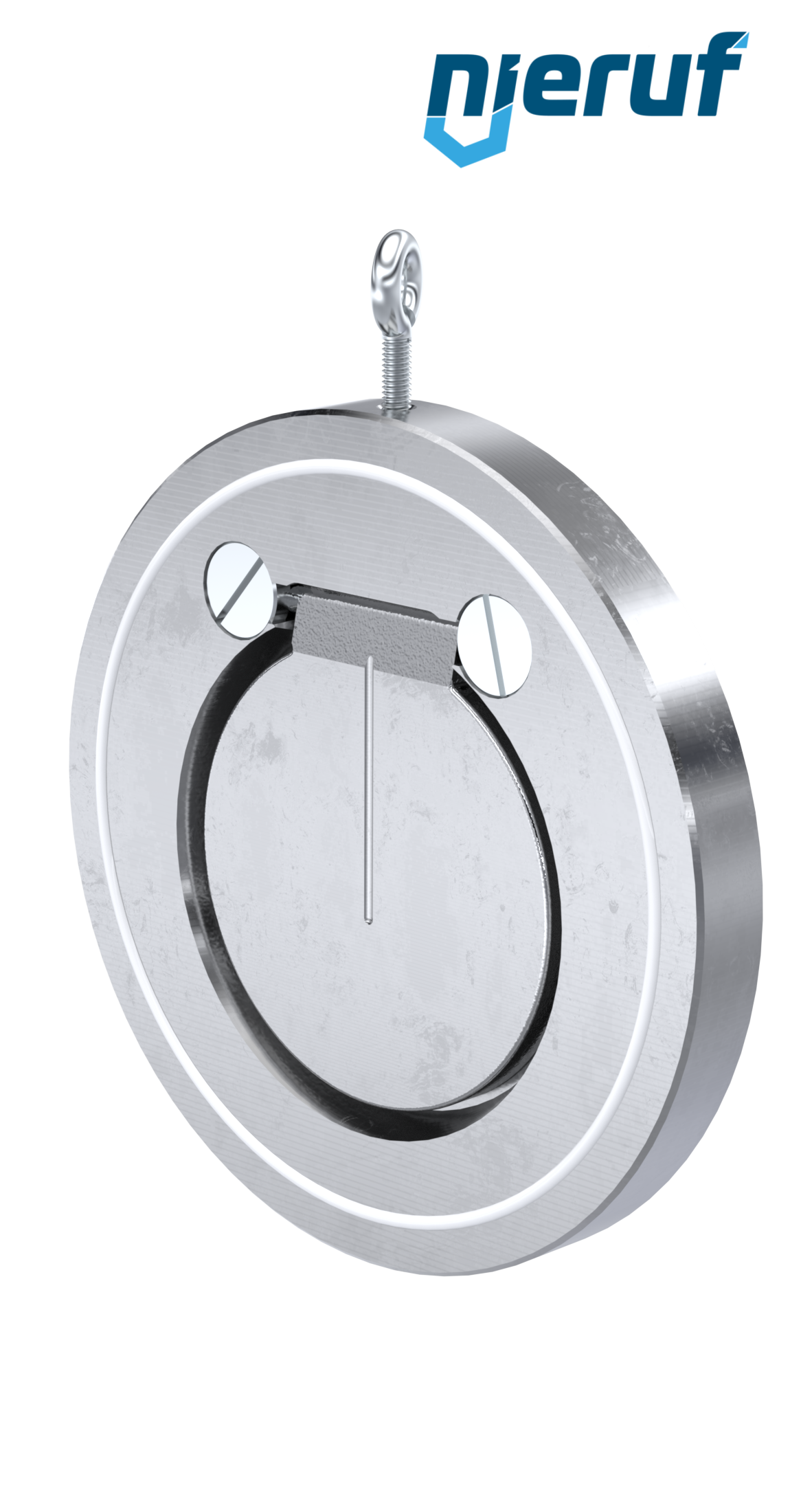 Zwischenflansch-Rückschlagklappe DN100 ZR02 ANSI 150 Edelstahl 1.4408 PTFE