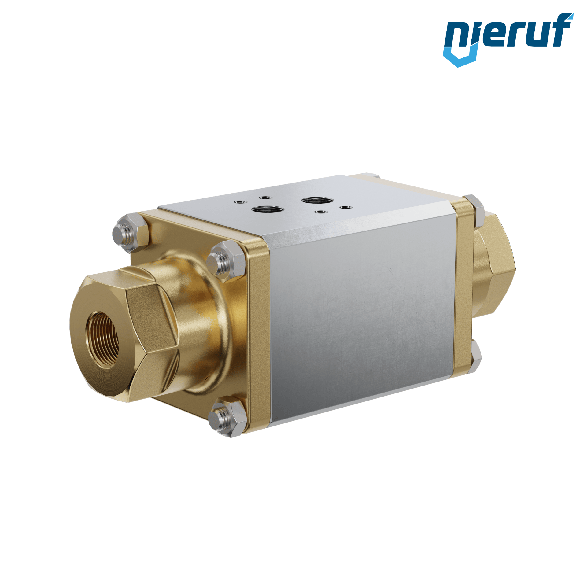 valvola coassiale a 2/2 vie CV04 1/2" pollici filettatura interna - DN15 ottone max. 64 bar NO