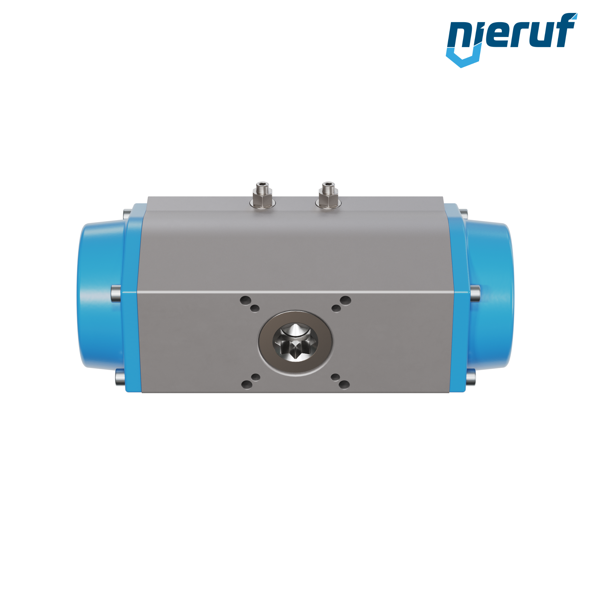 attuatore pneumatico AN02 a singolo effetto, apertura a molla versione per alta temperatura GS-140 90° con 12 molle