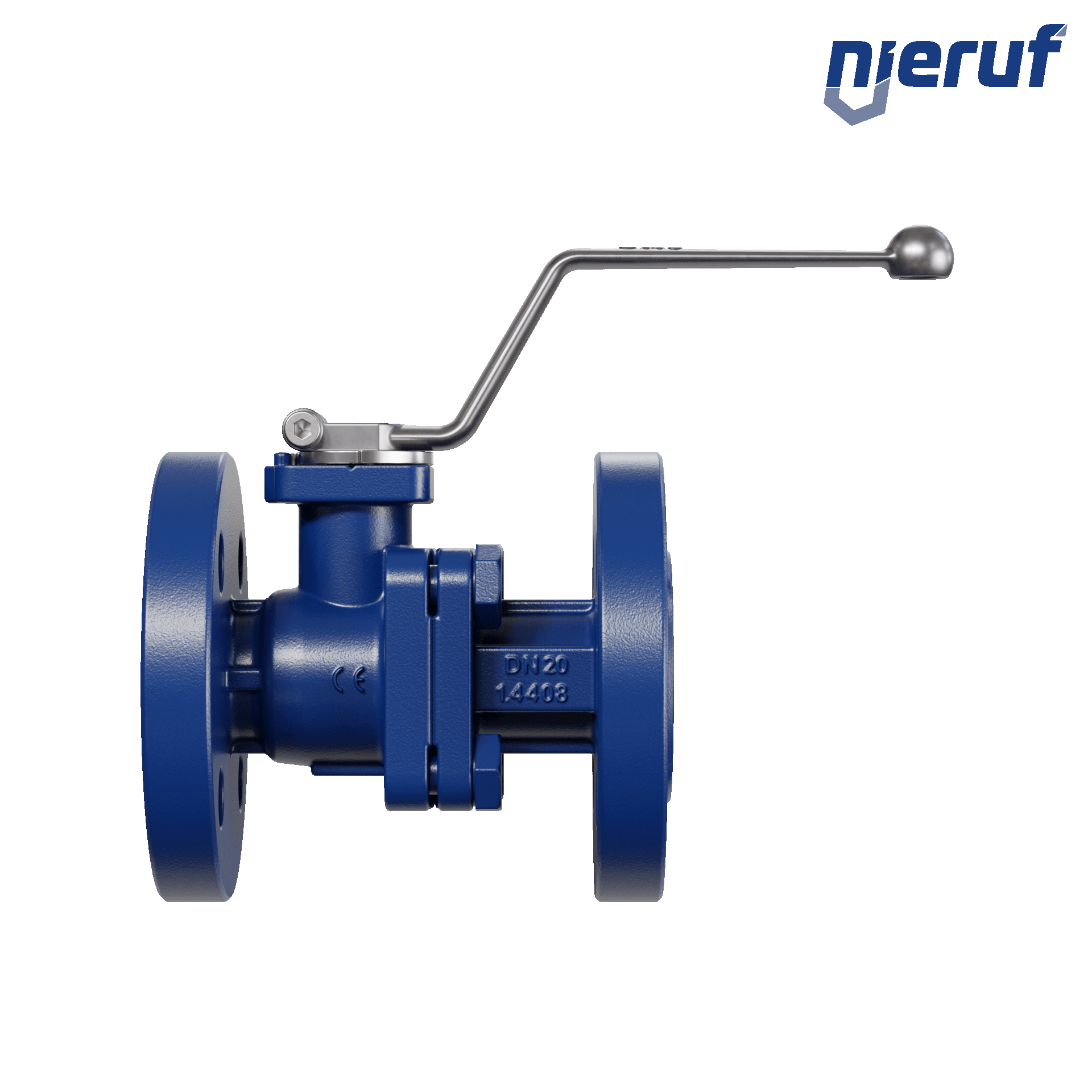 valvola a sfera flangiata per alte temperature FK12 DN20 PEEK guarnizione