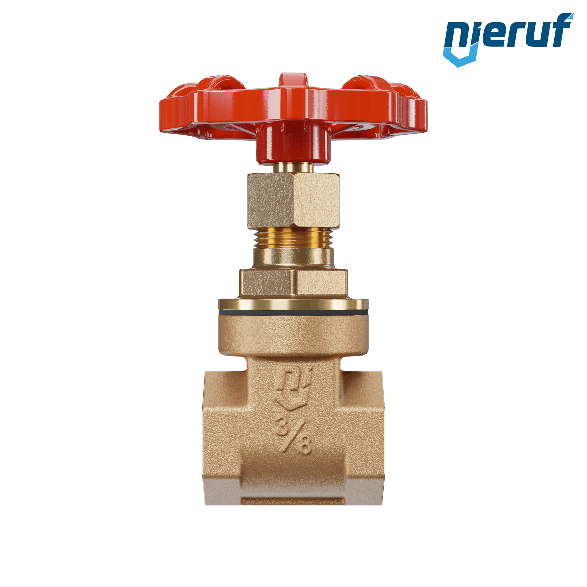Valvola a ghigliottina filettata in bronzo AS07 DN10 - 3/8" PN16 EPDM