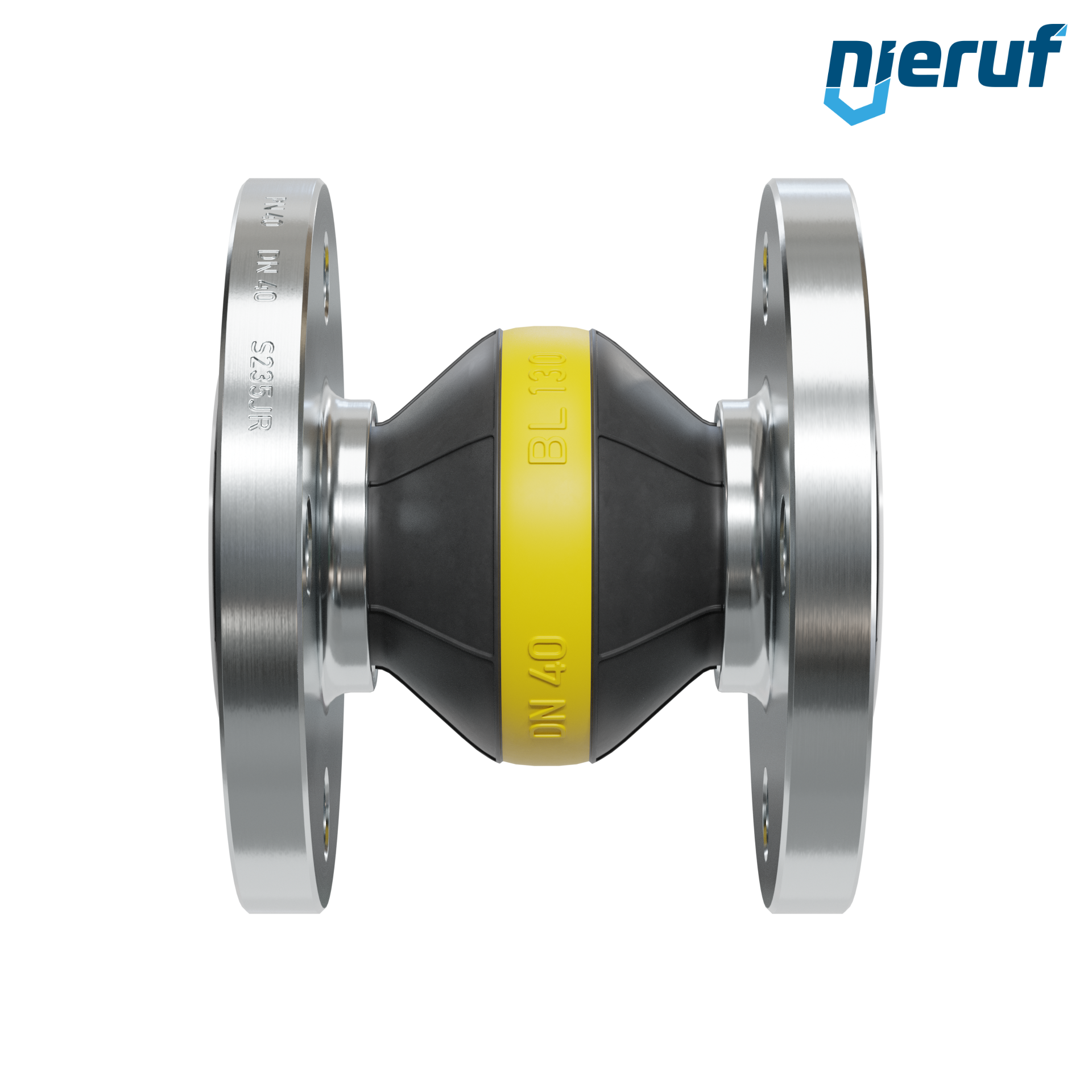 Compensatore rivestimento in PTFE DN40 versione KP04 flange in acciaio NBR