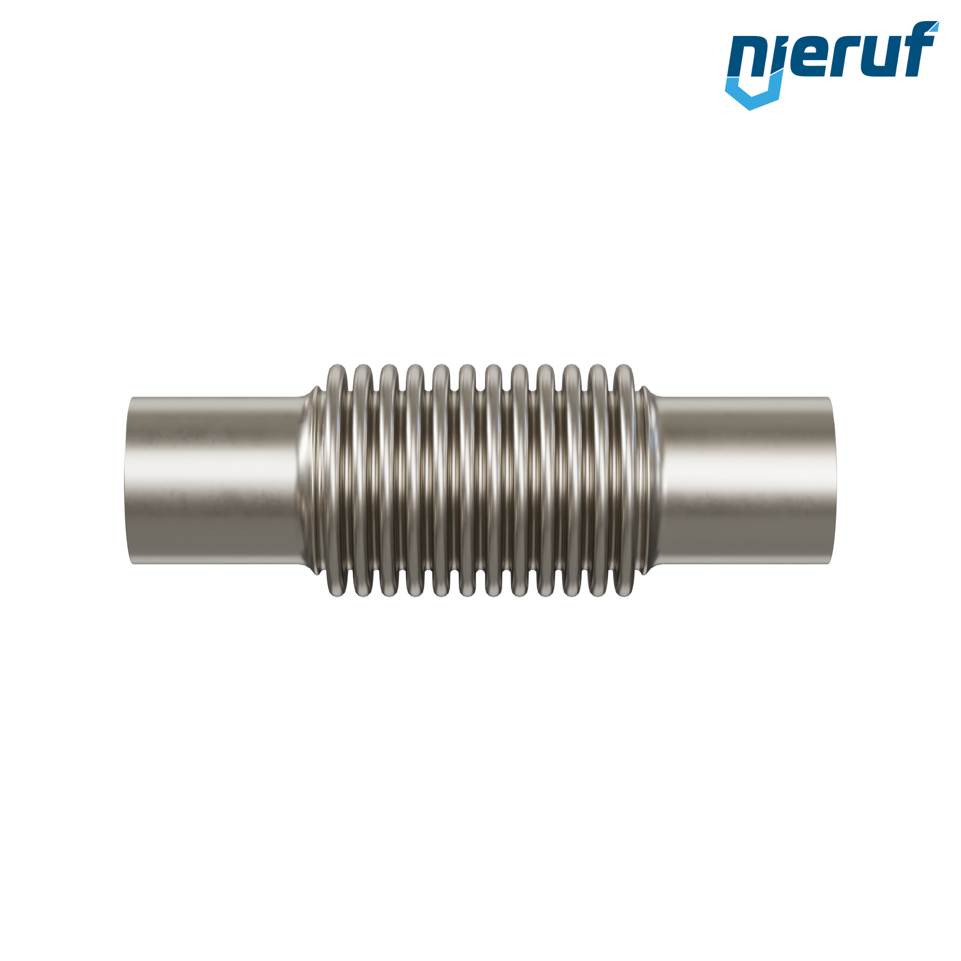Giunto di dilatazione assiale DN50 - 60,3mm versione KP05 estremità a saldare in acciaio inox e manicotto in acciaio inox