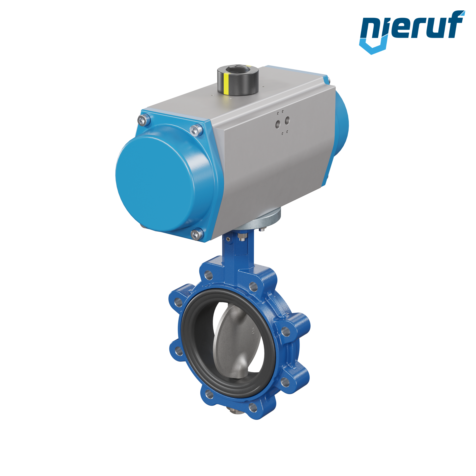 Butterfly valve DN 125 AK02 EPDM DVGW drinking water, WRAS, ACS, W270 pneumatic actuator single acting normally open