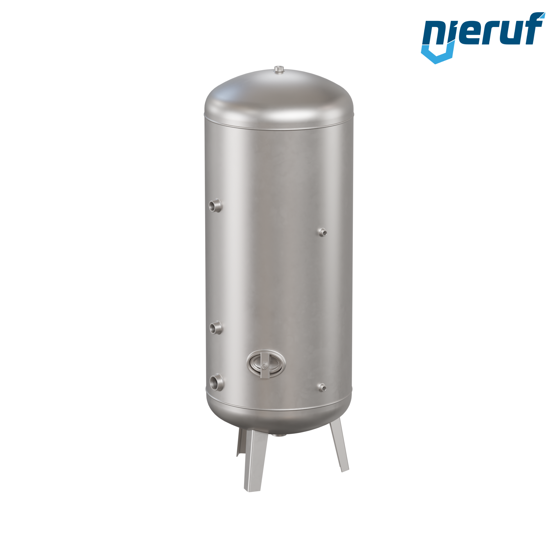 Serbatoio a pressione per acqua verticale BE04 500 litri, 0-10 bar, acciaio inox
