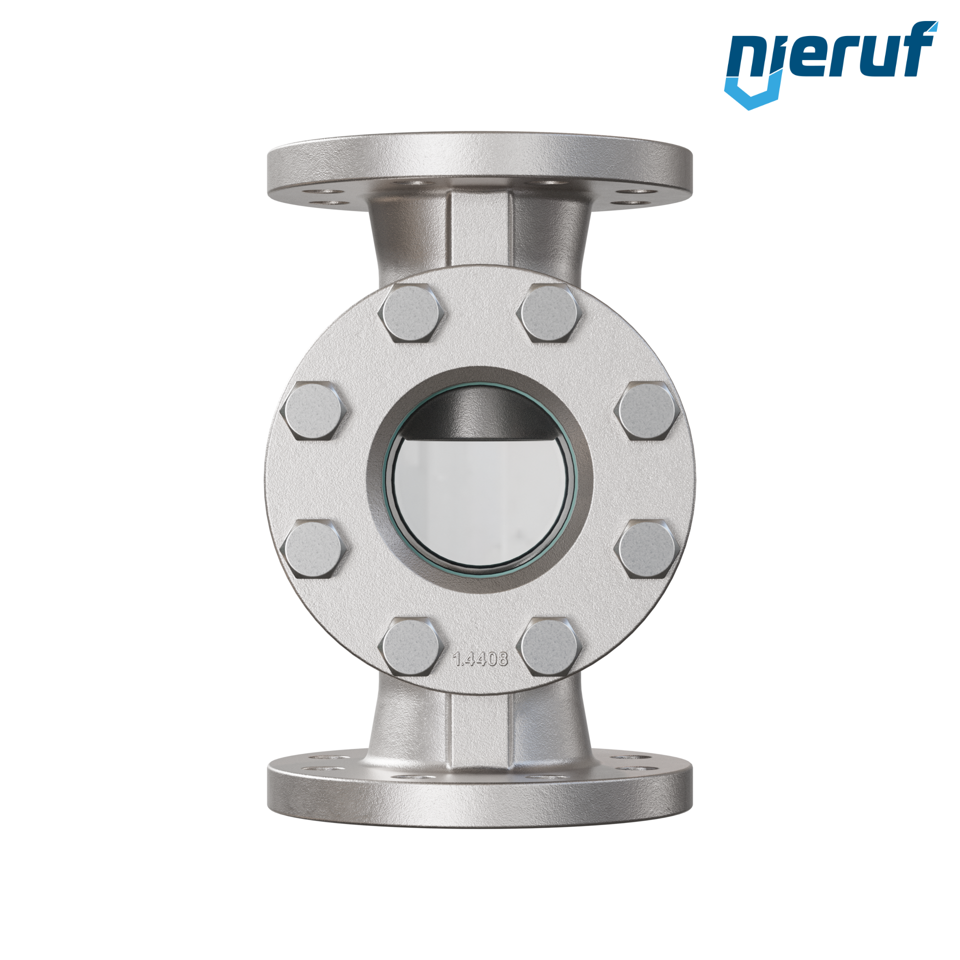 Specola visiva flangiata DN65 - 2 1/2" pollici acciaio inossidabile AISI 316 flangia ANSI 300 vetro borosilicato versione standard