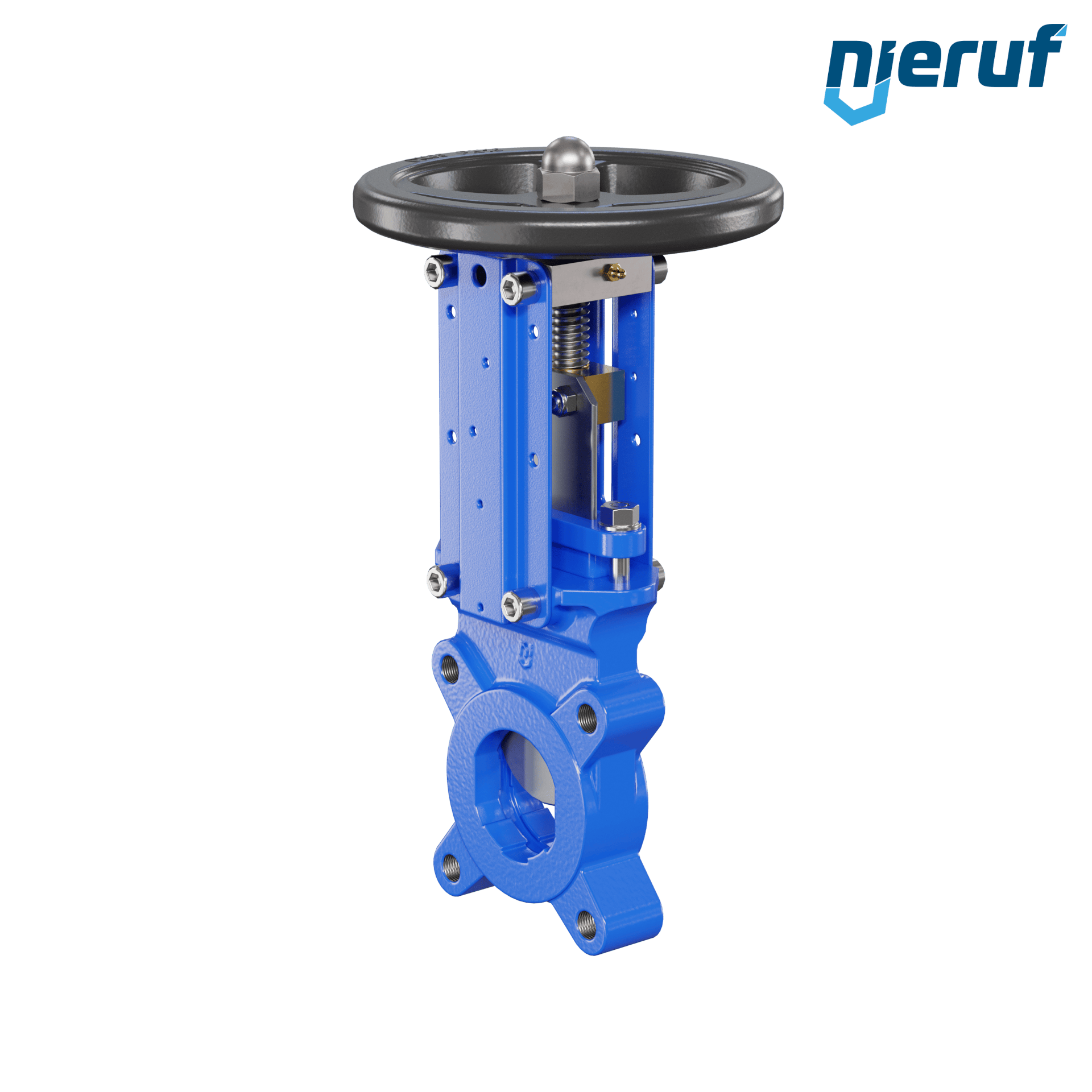 valvola a ghigliottina DN 65 SR01 NBR manovella / volante