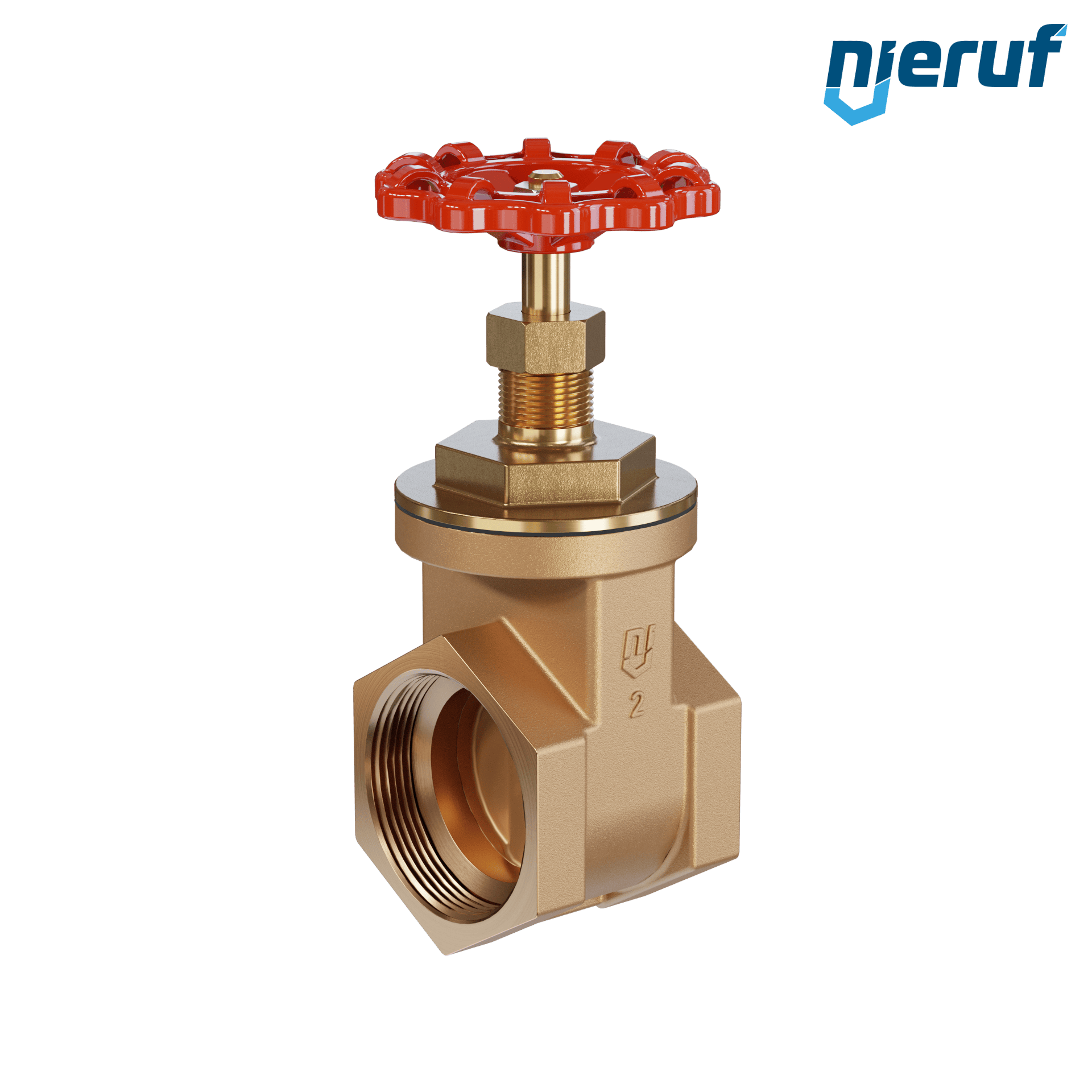Valvola a ghigliottina filettata in bronzo AS07 DN50 - 2" PN16 EPDM