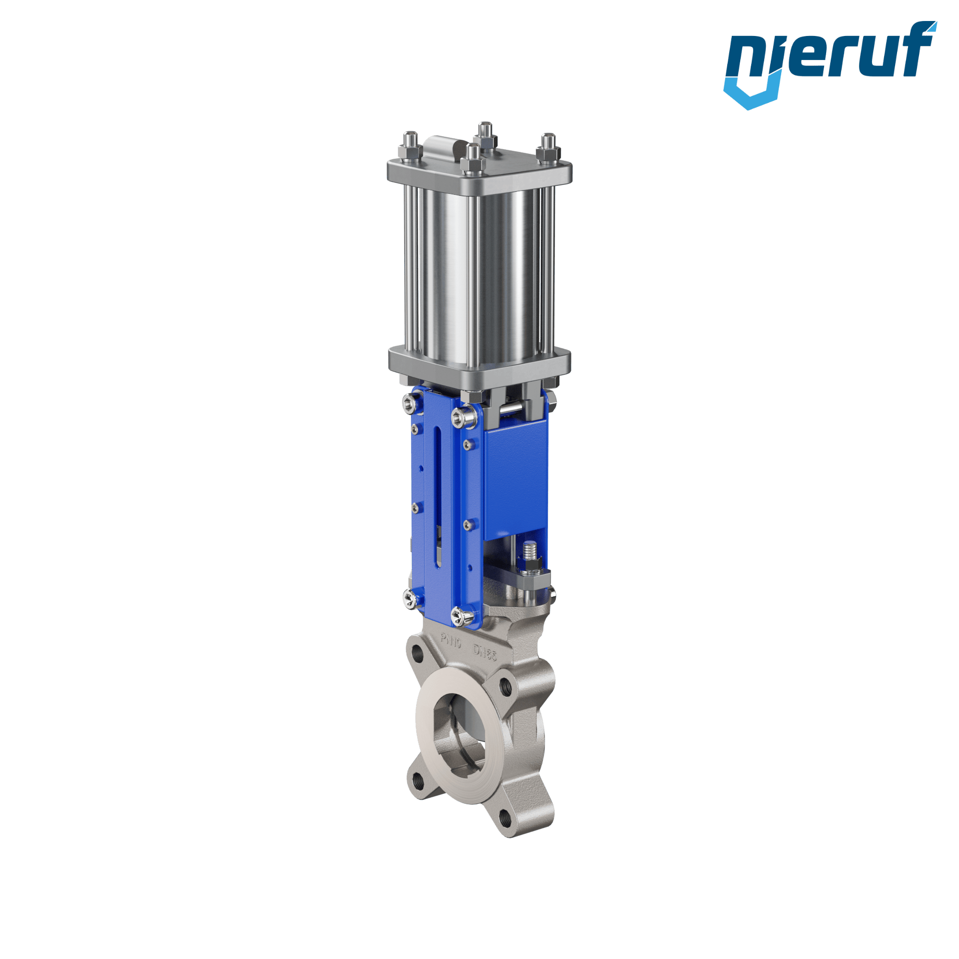 valvola a ghigliottina DN 65 SR03 EPDM attuatore pneumatico a doppio effetto