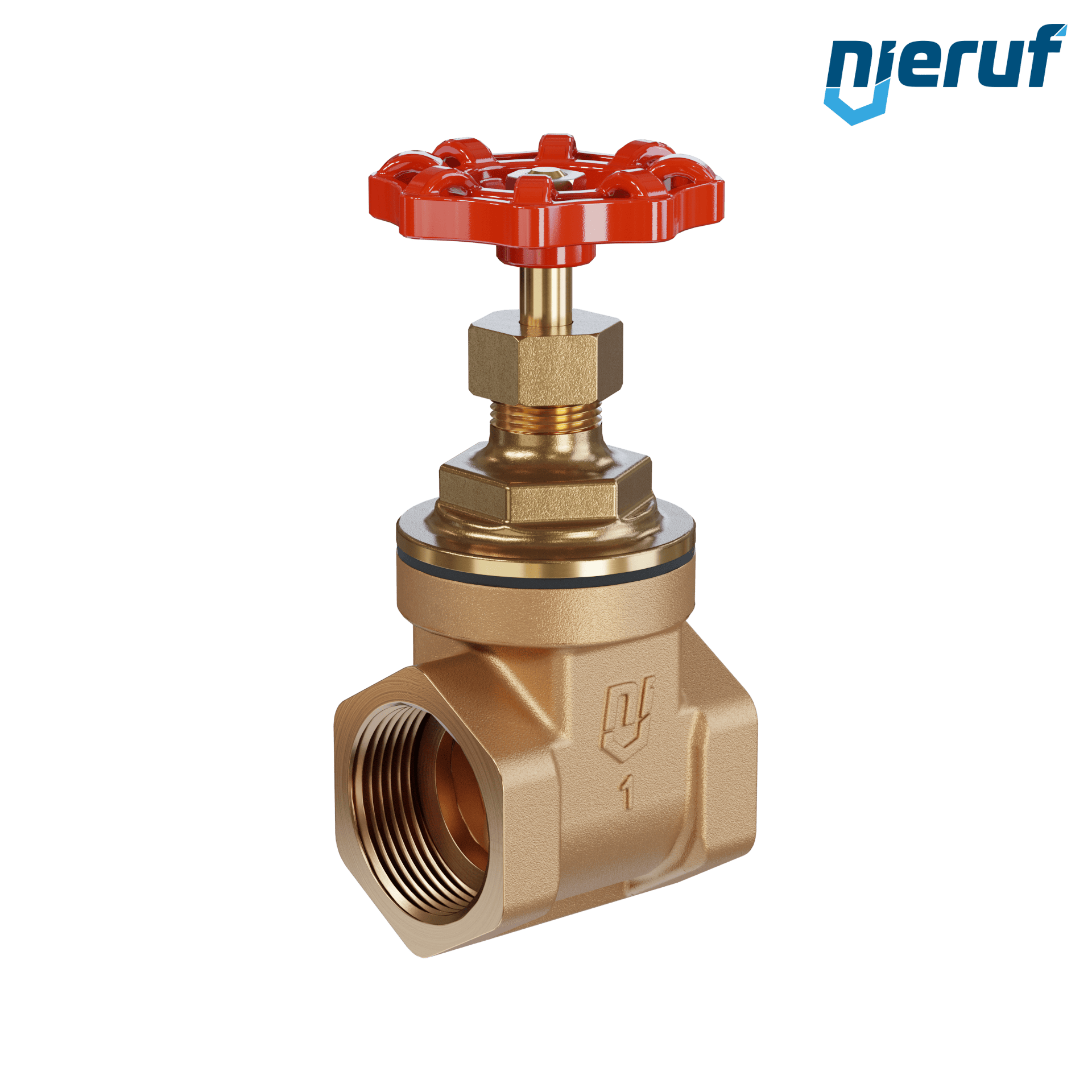 Valvola a ghigliottina filettata in bronzo AS07 DN25 - 1" PN16 EPDM