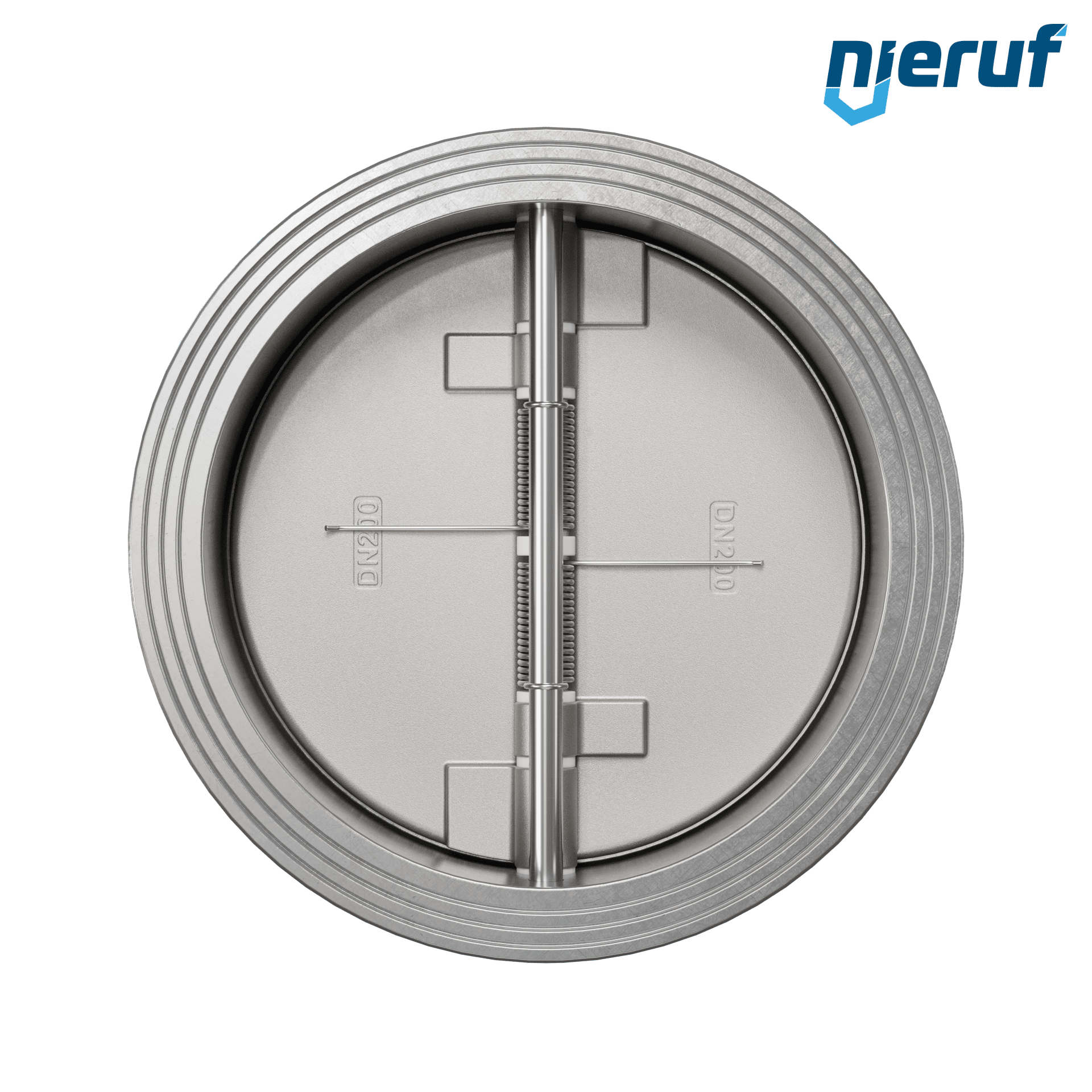 valvola di ritegno a doppio battente DN200 DR03 acciaio inossidabile 1.4408 FKM (Viton)
