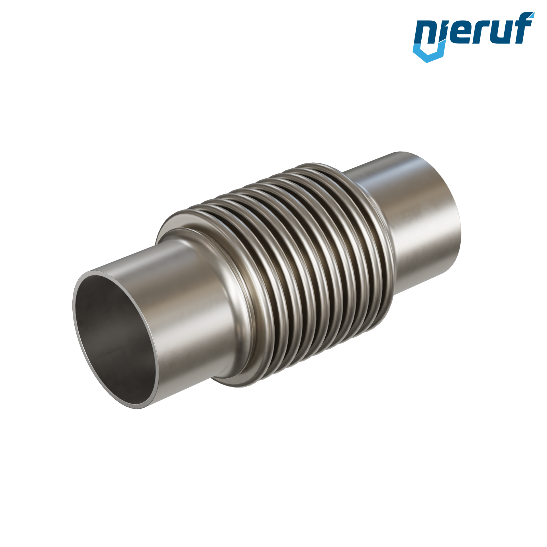 Giunto di dilatazione assiale DN80 - 88,9mm versione KP05 estremità a saldare in acciaio inox e manicotto in acciaio inox