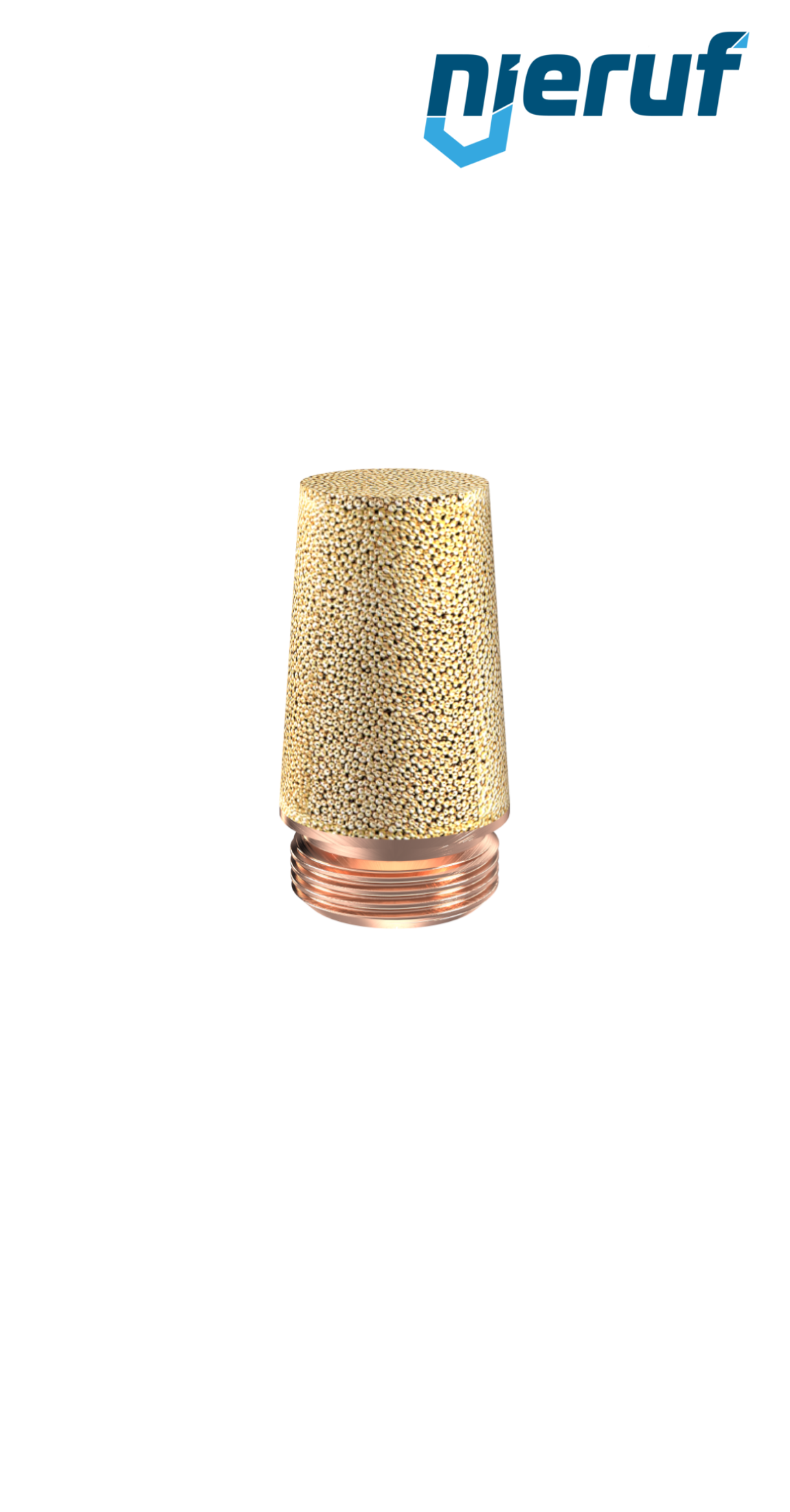 Silencer 1/4" inch made of sintered bronze