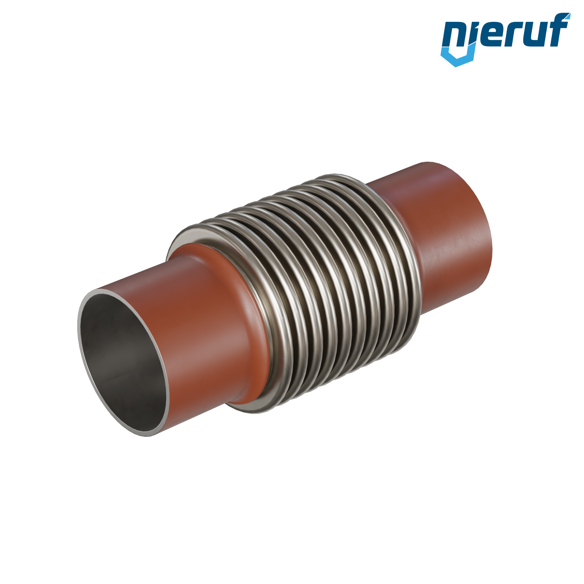 Giunto di dilatazione assiale DN80 - 88,9mm versione KP05 estremità a saldare e manicotto in acciaio inox