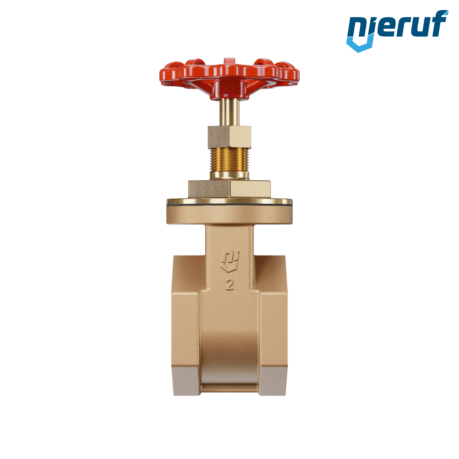 Valvola a ghigliottina filettata in bronzo AS07 DN50 - 2" PN16 EPDM