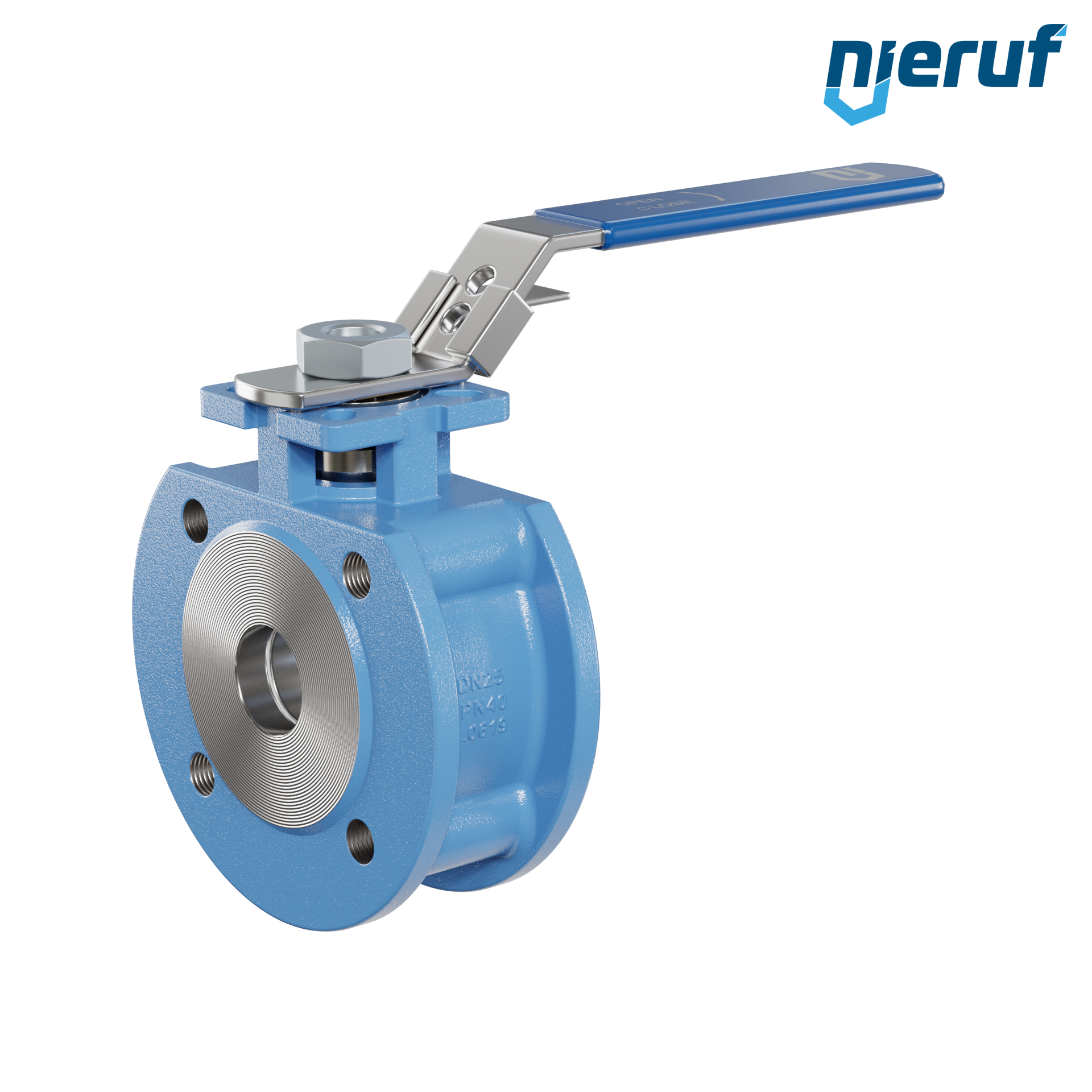 valvola a sfera dal design compatto DN25 PN16 FK03 acciaio fuso 1.0619 sfera in acciaio inossidabile 1.4408