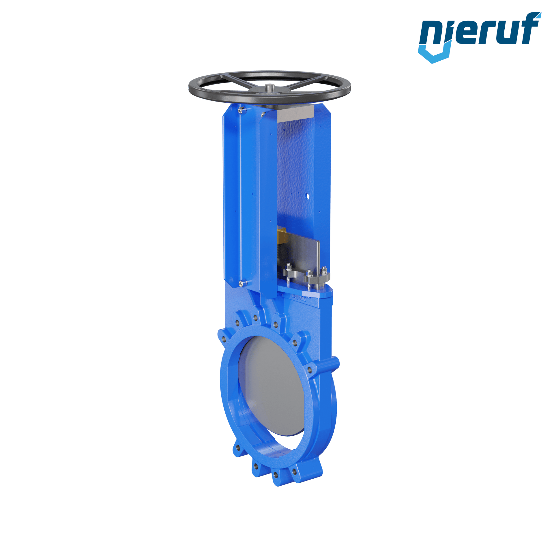 valvola a ghigliottina DN 400 SR01 NBR manovella / volante