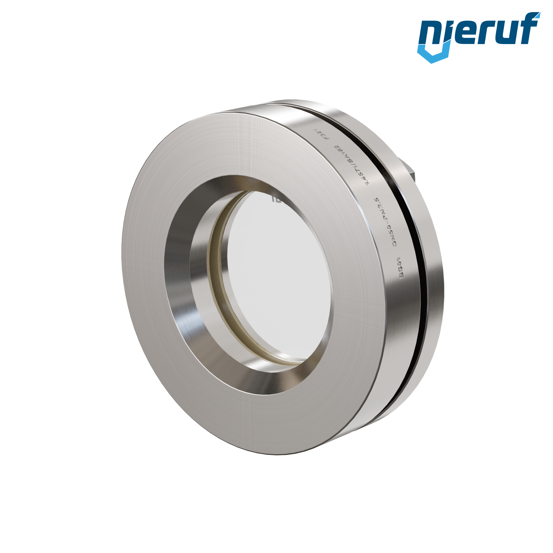 oblò di osservazione per serbatoi DN50 BS01 acciaio inossidabile 1.4571 NBR vetro borosilicato 2,5bar