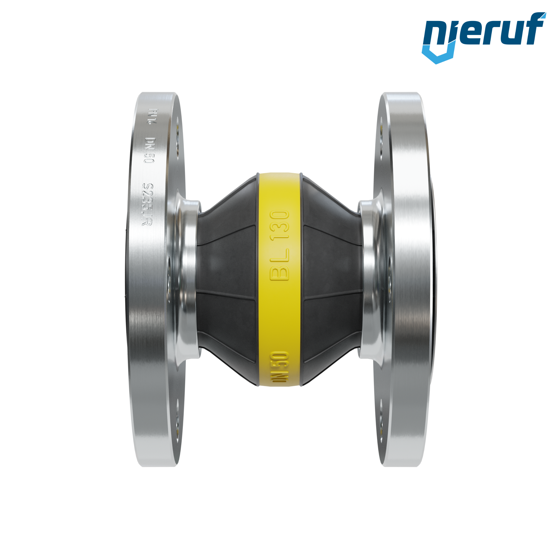 Compensatore piastra di rinforzo DN50 versione KP04 flange in acciaio NBR