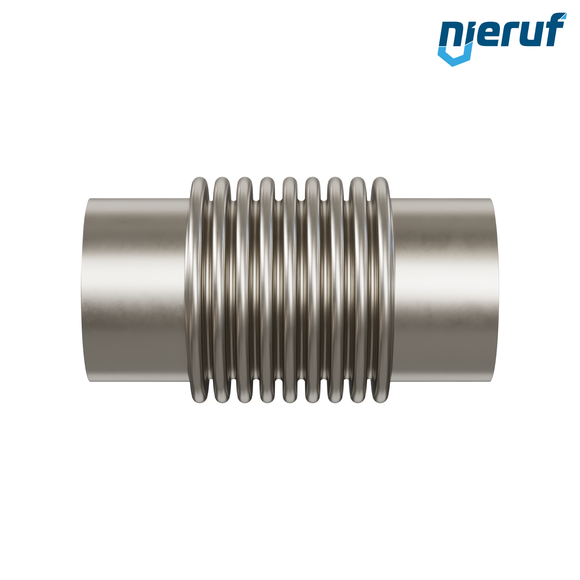 Giunto di dilatazione assiale DN100 - 114,3mm versione KP05 estremità a saldare in acciaio inox e manicotto in acciaio inox