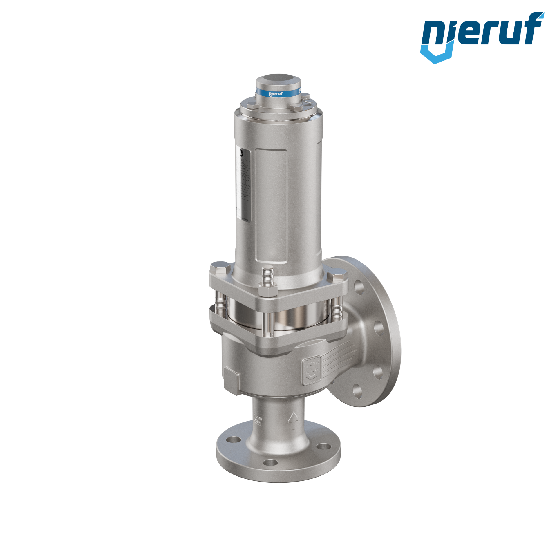 valvola di sicurezza con cappello a tenuta di gas & manicotto di tenuta DN40/DN65 SF04, PTFE, senza dispositivo di sollevamento