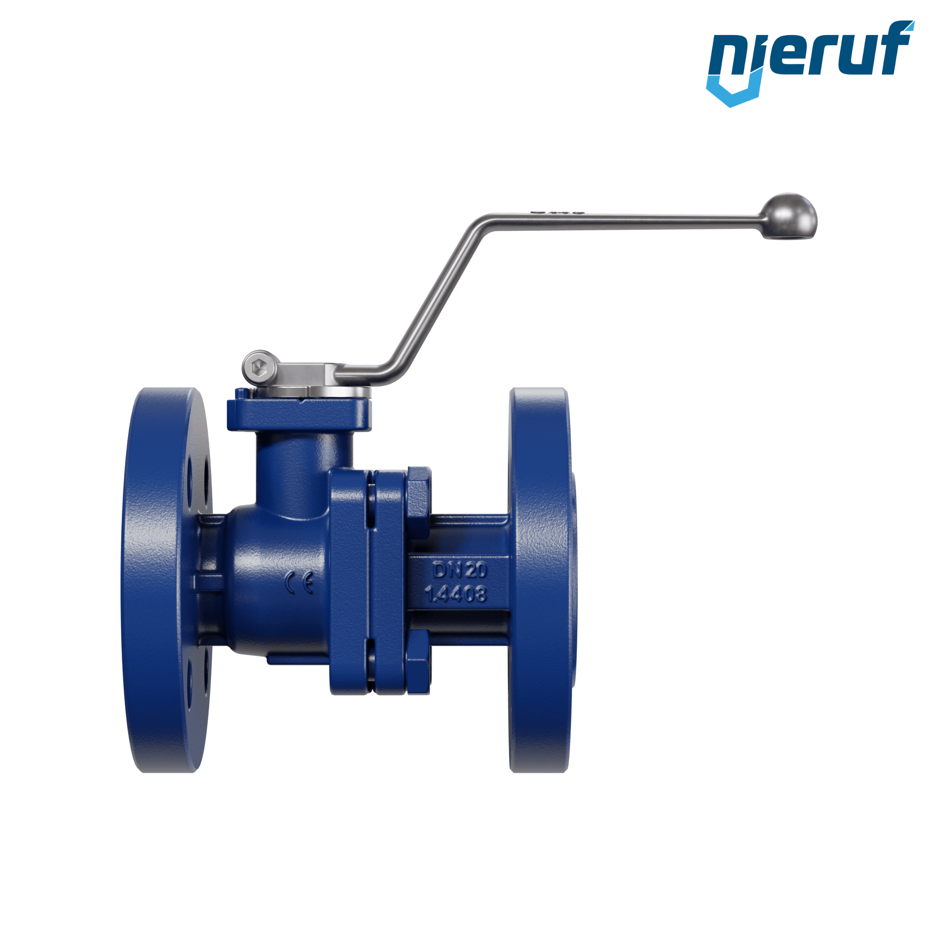 valvola a sfera flangiata per alte temperature FK12 DN20 PN40 in acciaio fuso 1.0619 fino a +25