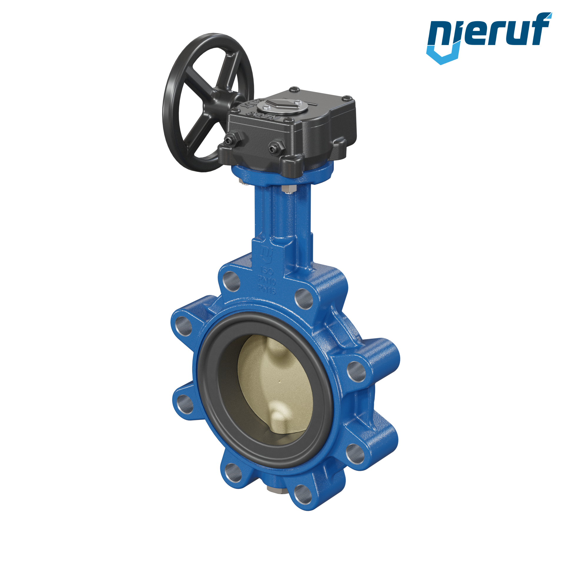 valvola a farfalla per l'acqua di mare DN 80 PN10-PN16 AK16 volantino