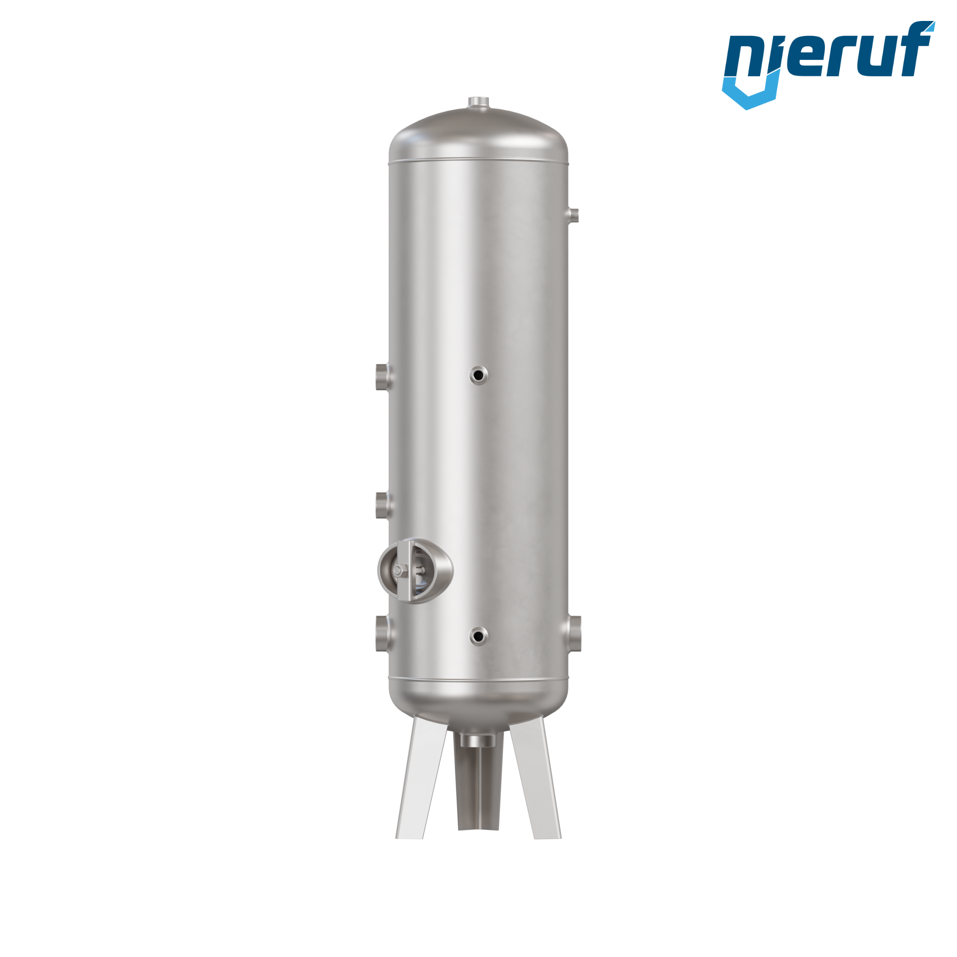 Serbatoio a pressione per acqua verticale BE04 100 litri, 0-10 bar, acciaio inox