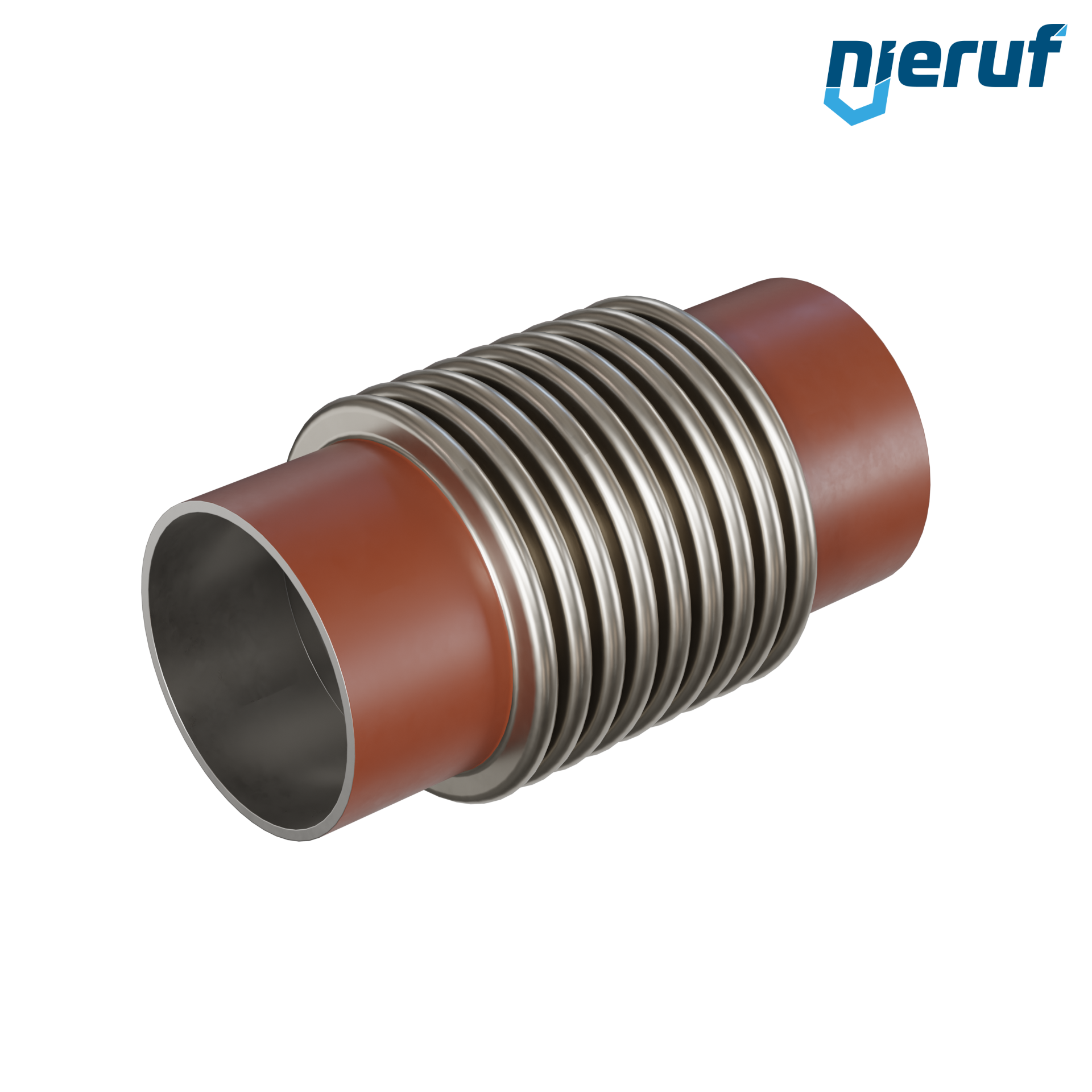 Giunto di dilatazione assiale DN100 - 114,3mm versione KP05 estremità a saldare e manicotto in acciaio inox