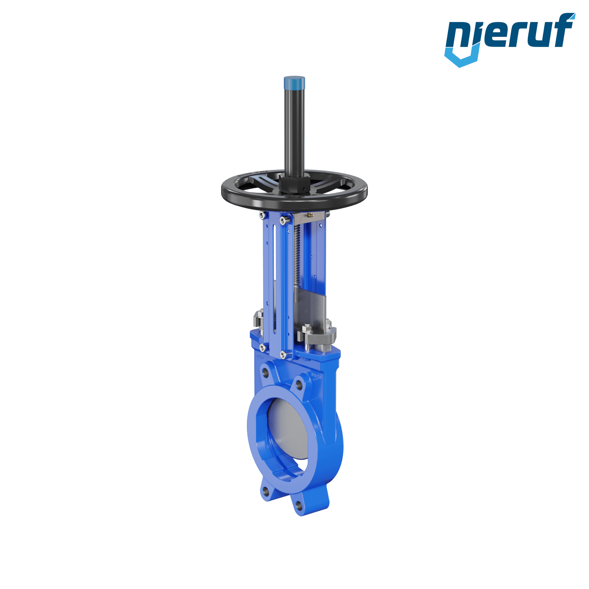 valvola a ghigliottina DN 150 SR02 NBR manovella / volante