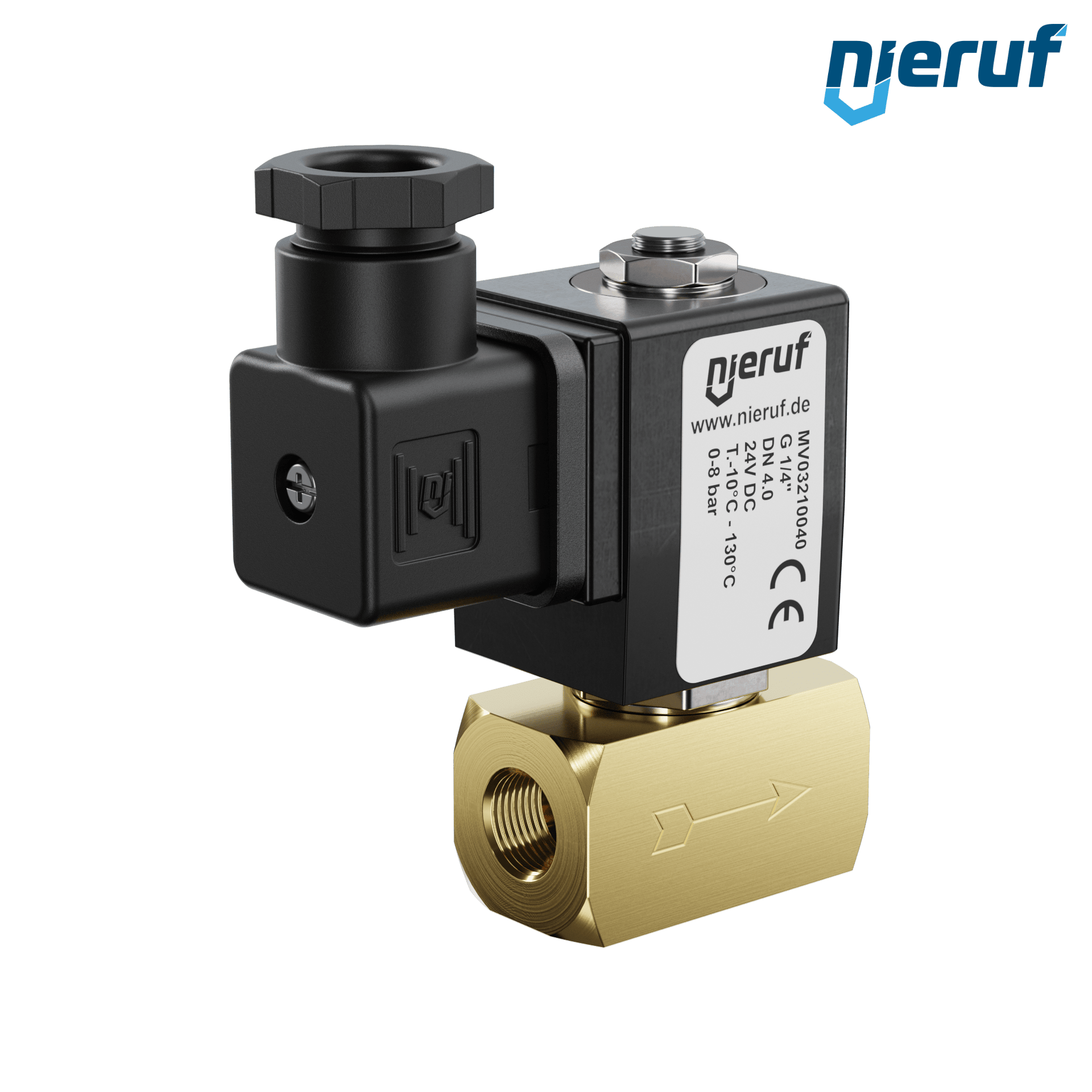 elettrovalvola DN 4,0 ottone MV03 EPDM 24V DC