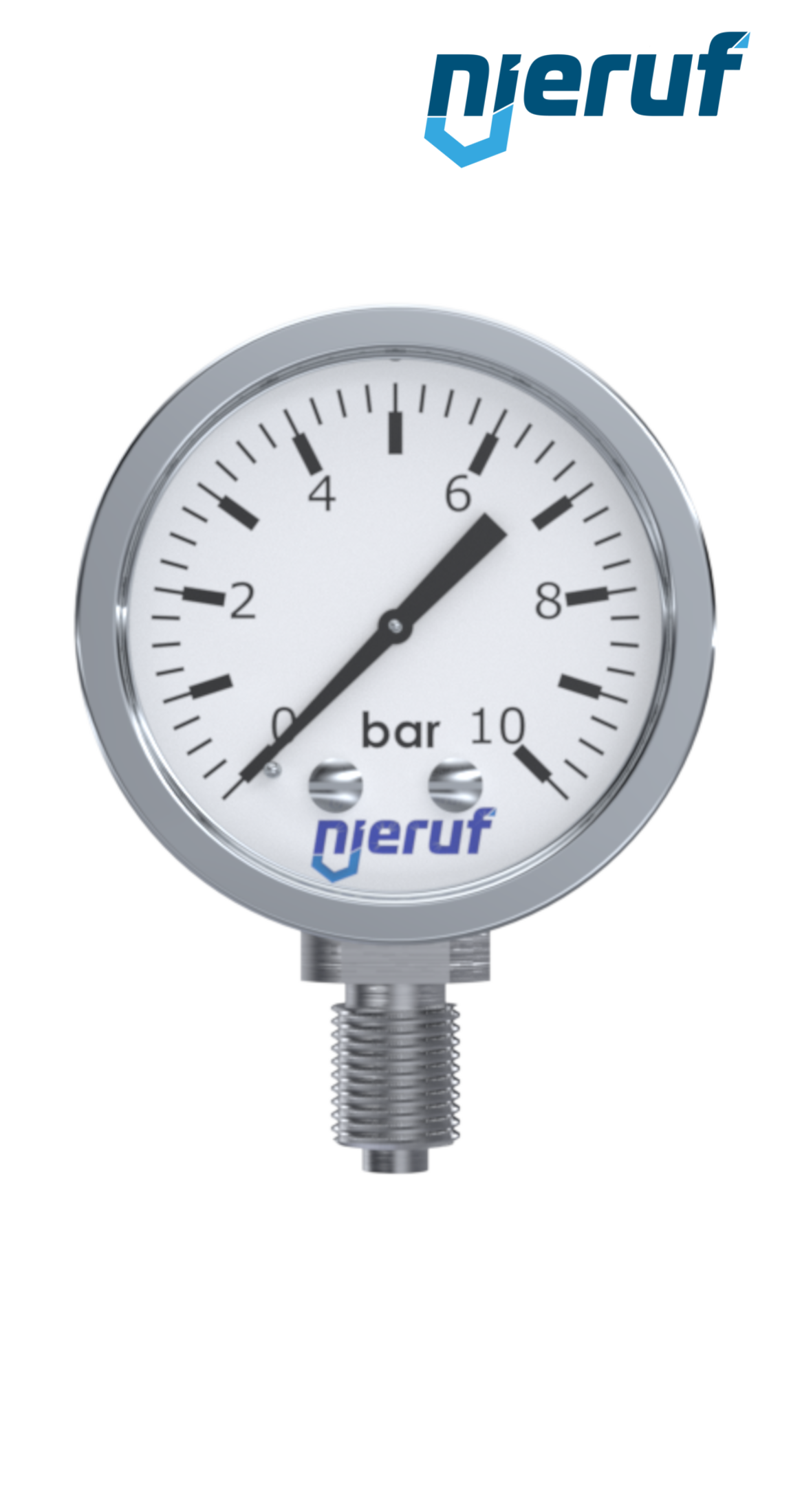manomètre G 1/4" radial 50 mm acier inoxydable MM05 0 - 16,0 bar