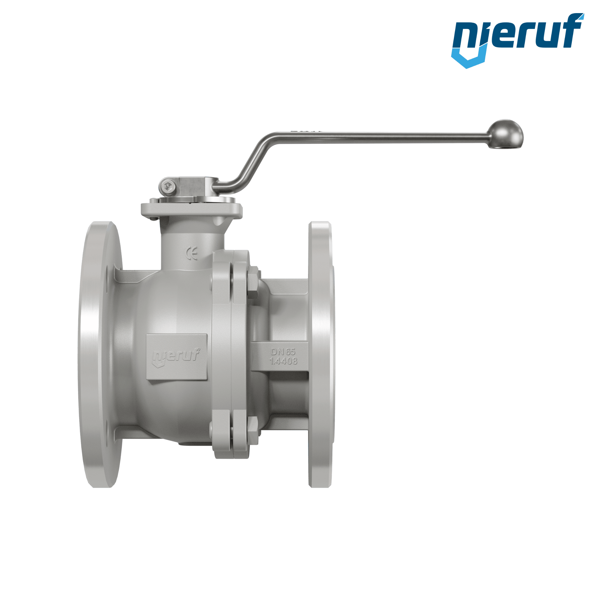 valvola a sfera flangiata per alte temperature FK12 DN65 Antimonio-Carbone guarnizione
