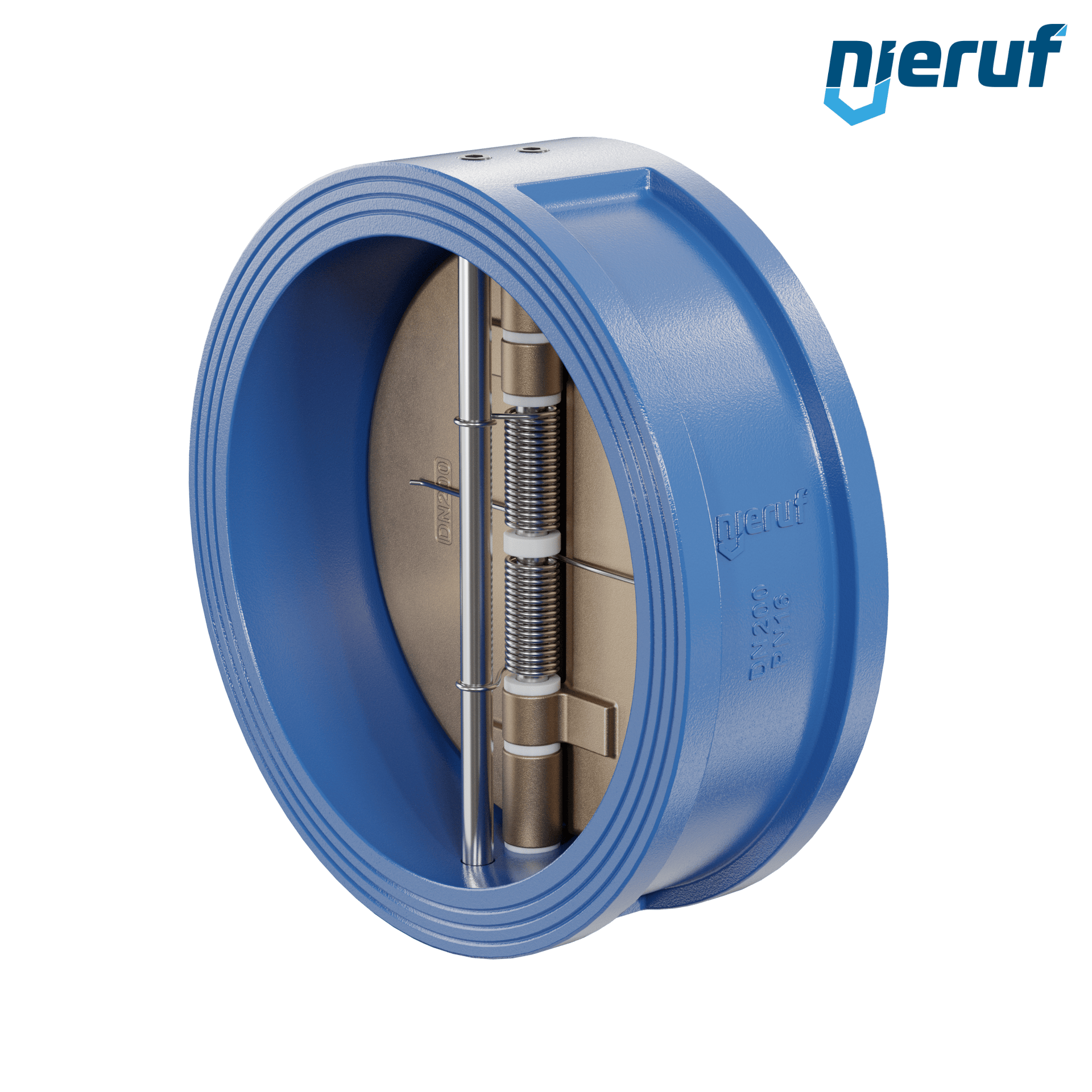 valvola di ritegno a doppio battente DN200 DR04 GGG40 EPDM