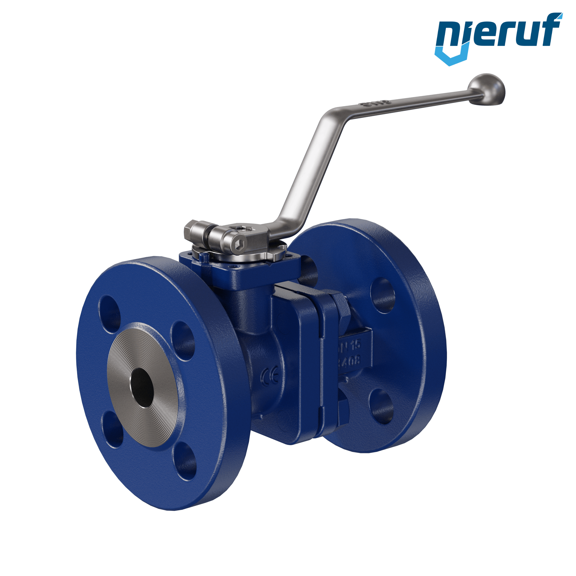 valvola a sfera flangiata per gas FK12 DN15 PN40 in acciaio fuso 1.0619