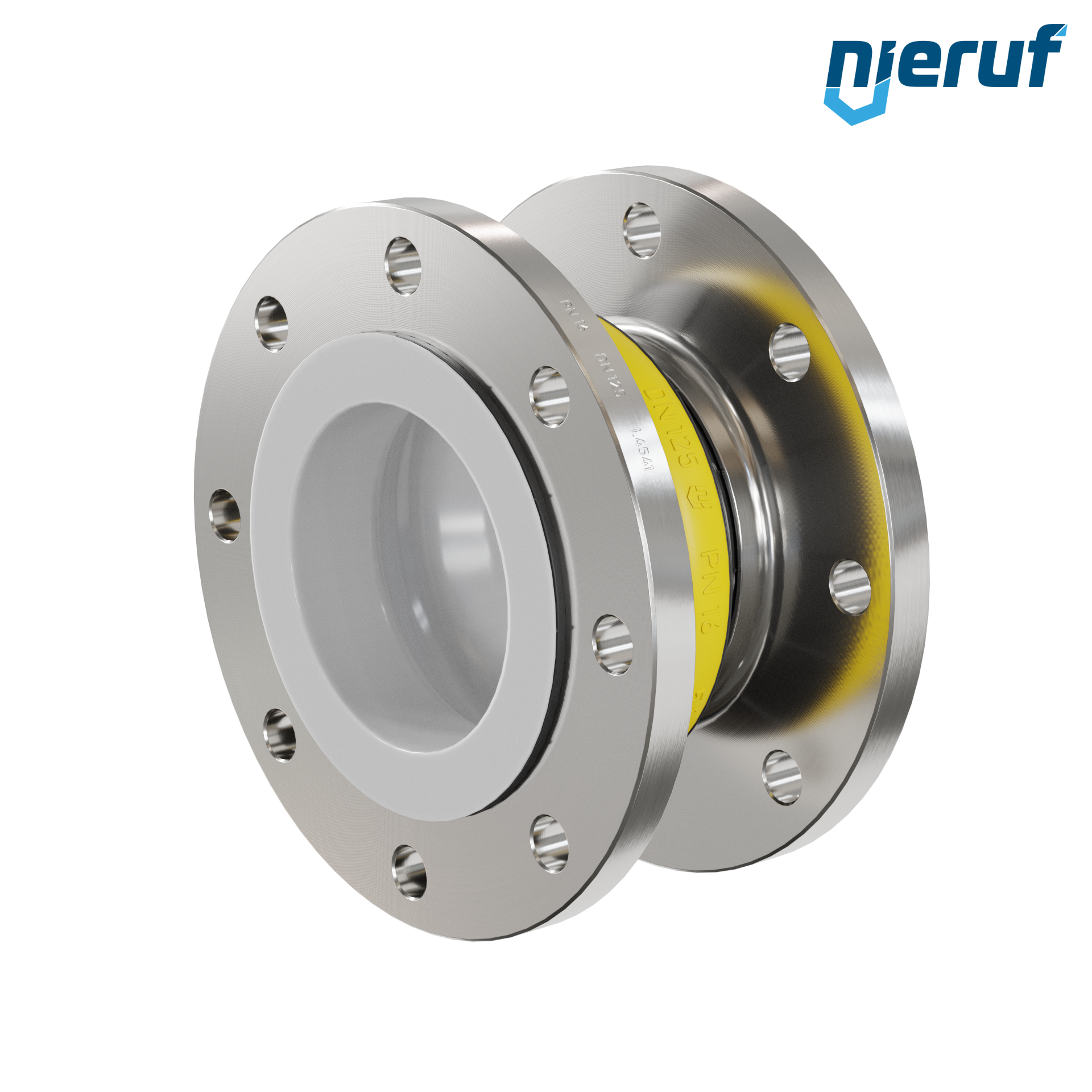 Compensatore rivestimento in PTFE DN125 versione KP04 flange in acciaio inox NBR