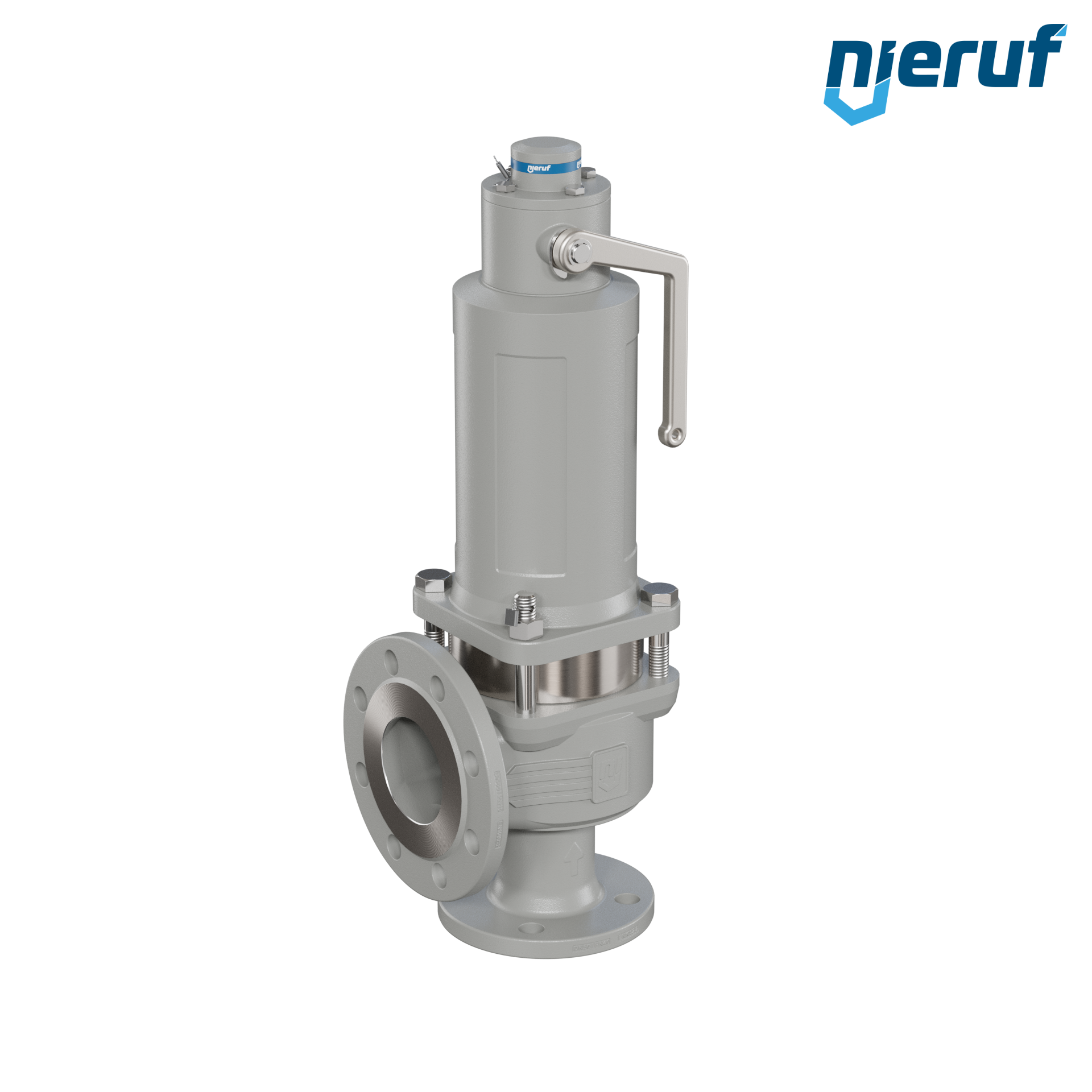 valvola di sicurezza flangiata DN50/DN80 SF06, cappello della molla a tenuta di gas (antigas) & manicotto di tenuta in acciaio inossidabile PTFE, dispositivo di sollevamento con leva