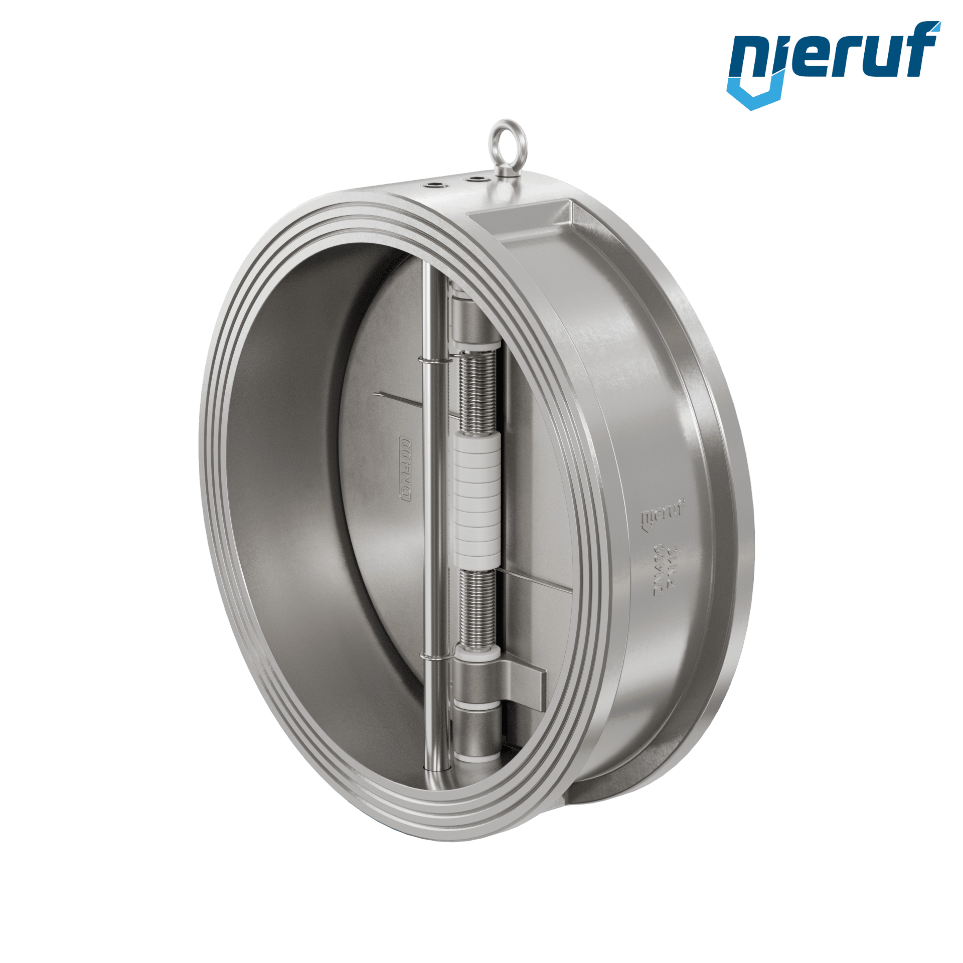 valvola di ritegno a doppio battente DN400 DR03 acciaio inossidabile 1.4408 NBR