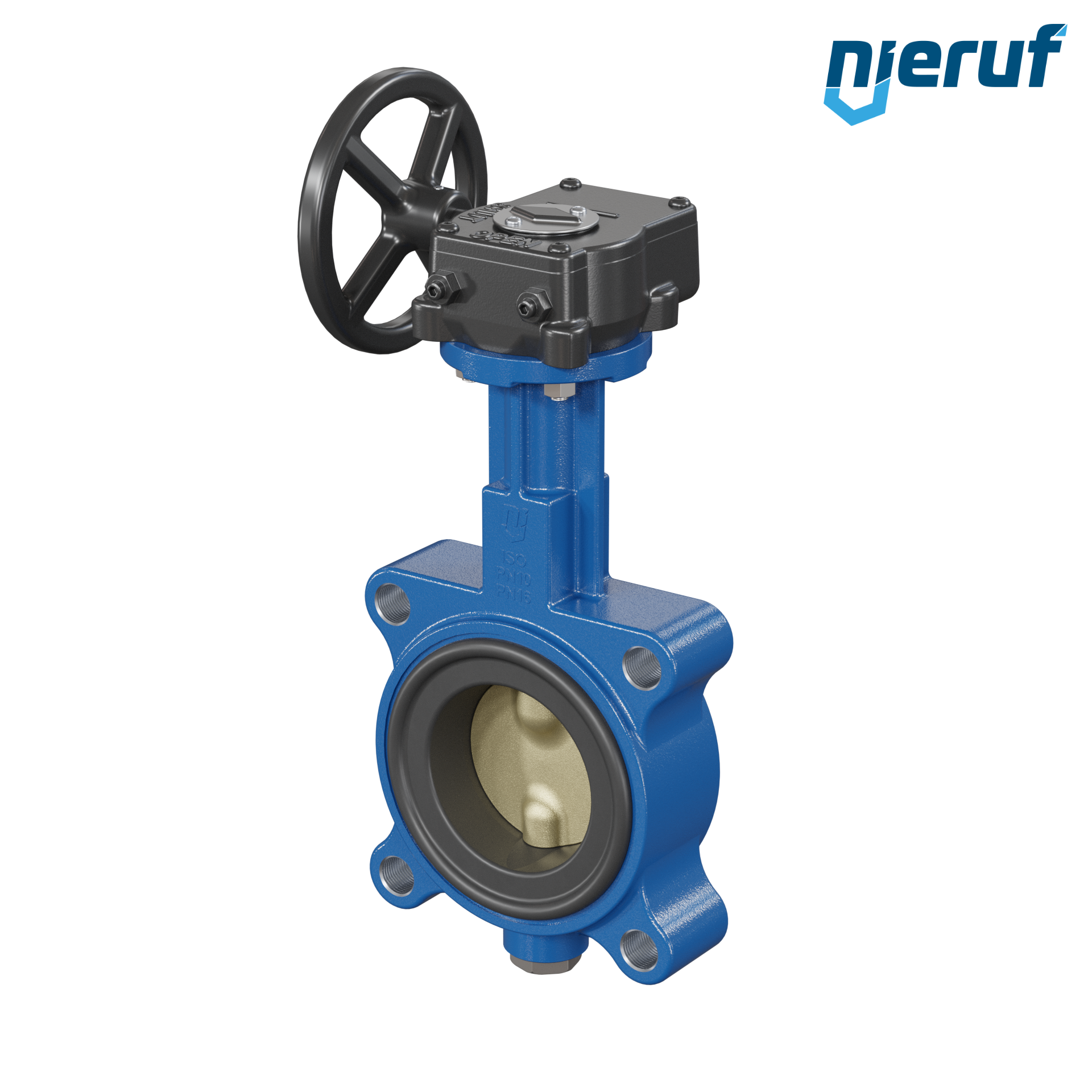 valvola a farfalla per l'acqua di mare DN 65 PN10-PN16 AK16 volantino