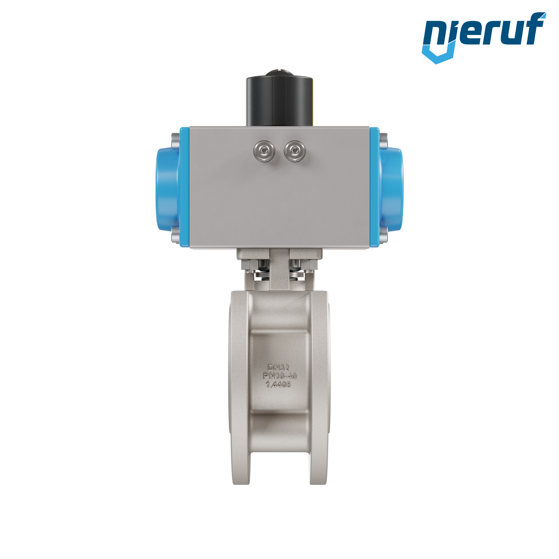 valvola a sfera flangiata dal design compatto DN32 PK07 azionamento rotativo pneumatico a doppio effetto