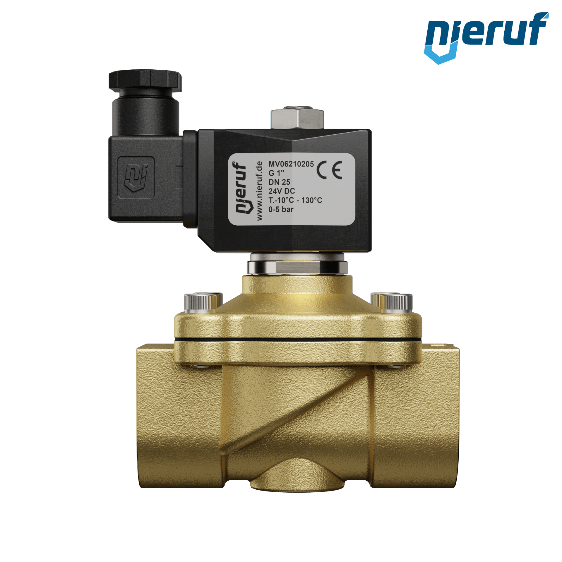 elettrovalvola per il vuoto G 1" pollici ottone MV06 EPDM 24V DC