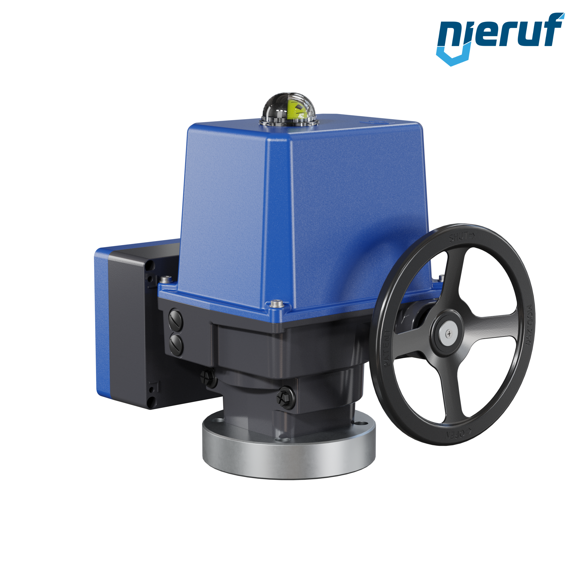 Attuatore elettrico da 1/4 di giro AN03 PSQ1503AMS13 con protezione contro le interruzioni di corrente - 360-575V AC 1500Nm IP67 ISO 5211 F16